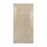 Cityscape Griege Endless porcelain slab displayed on easel against luxury backdrop showing warm greige marble with delicate white veining for UAE interior design