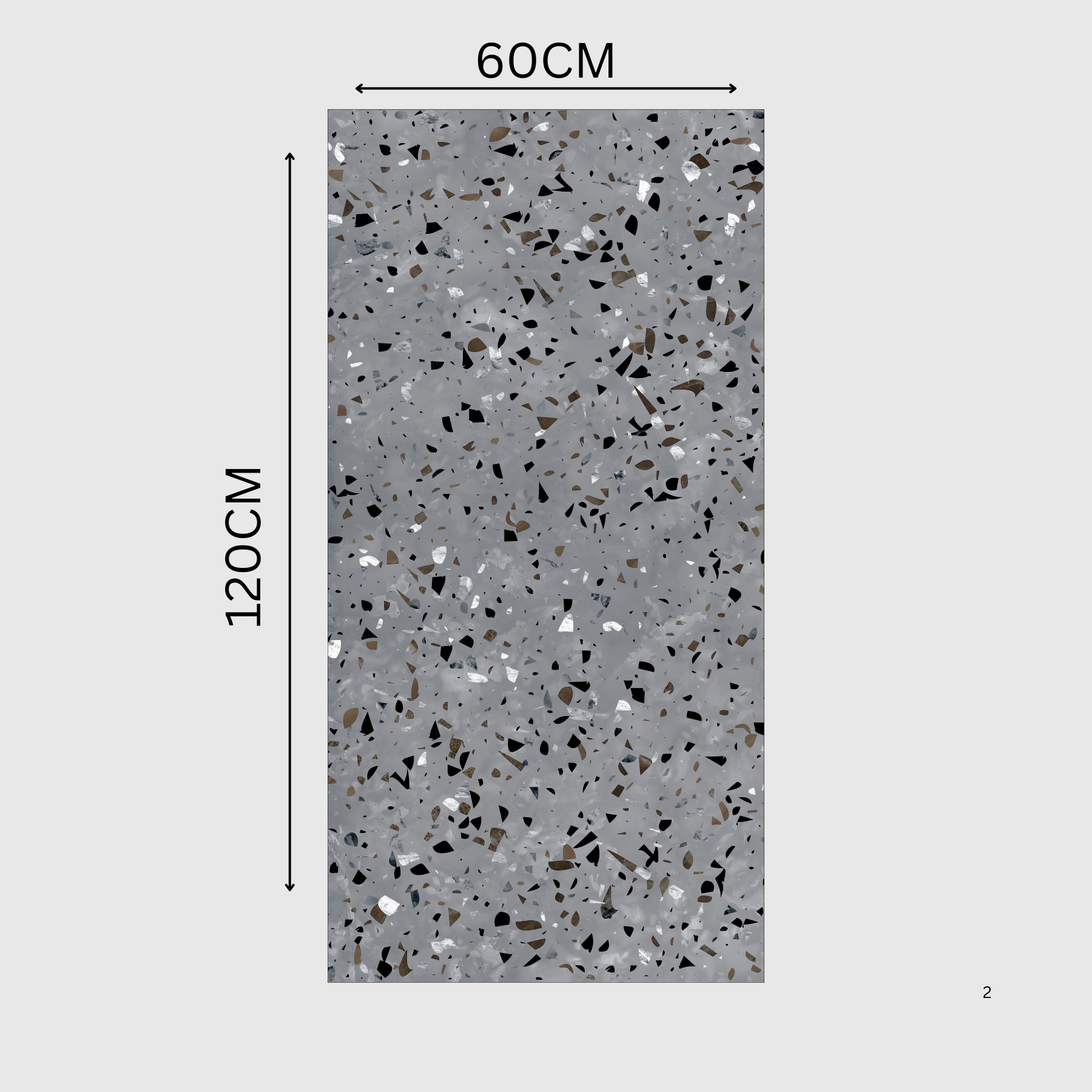 AMATA GREY 60x120cm porcelain tile with a carving matt textured finish. 9MM thick, durable, and stylish – perfect for floors and walls in modern interiors.
