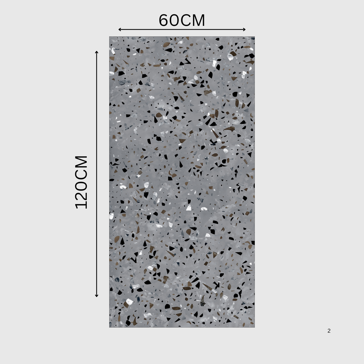 AMATA GREY 60x120cm porcelain tile with a carving matt textured finish. 9MM thick, durable, and stylish – perfect for floors and walls in modern interiors.
