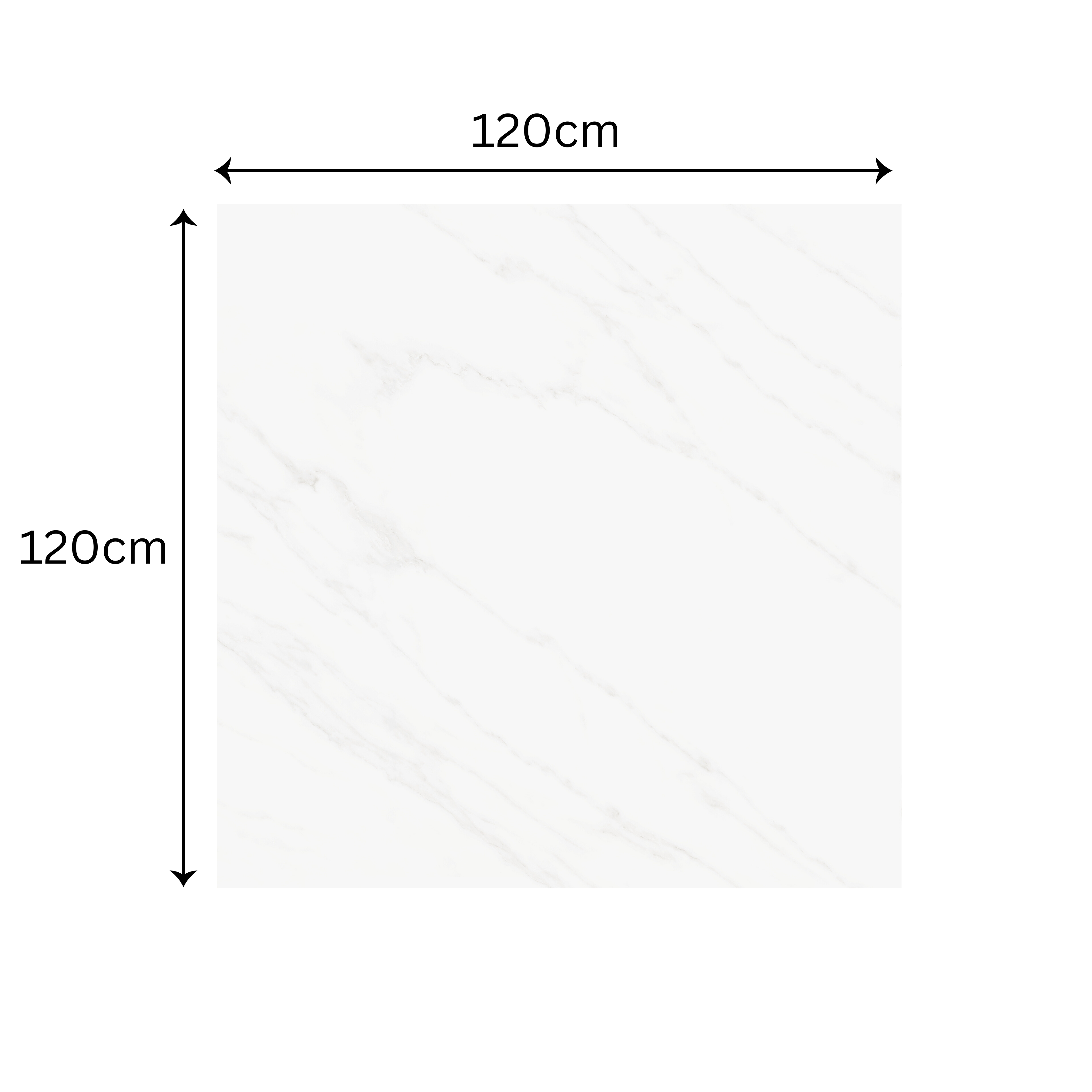 ARENA SHINE – 120x120cm glossy marble look porcelain tile. Sleek, durable, and ideal for premium wall and floor applications in modern interiors.