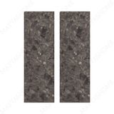 Add depth with stone look tiles in black, featuring intricate carving details and a sleek matt finish. Perfect for large format tiles.