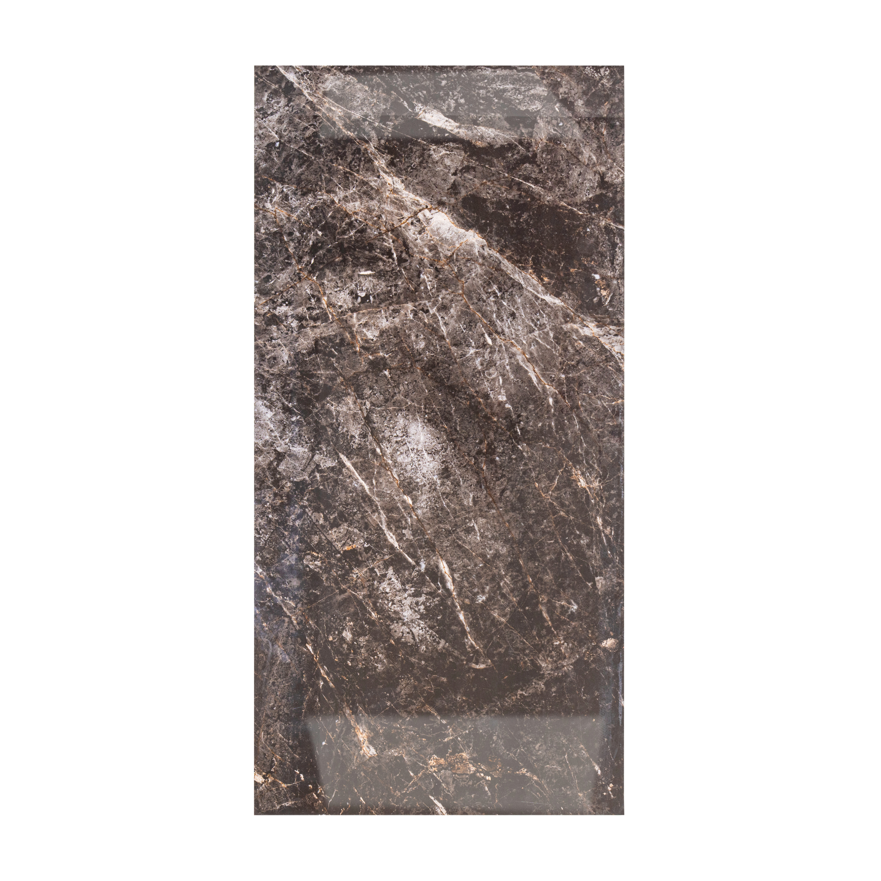  Africano Nero 80x160cm high glossy porcelain tile, 09mm thick with bold black stone veining. Adds luxury, depth, and elegance to modern interiors.