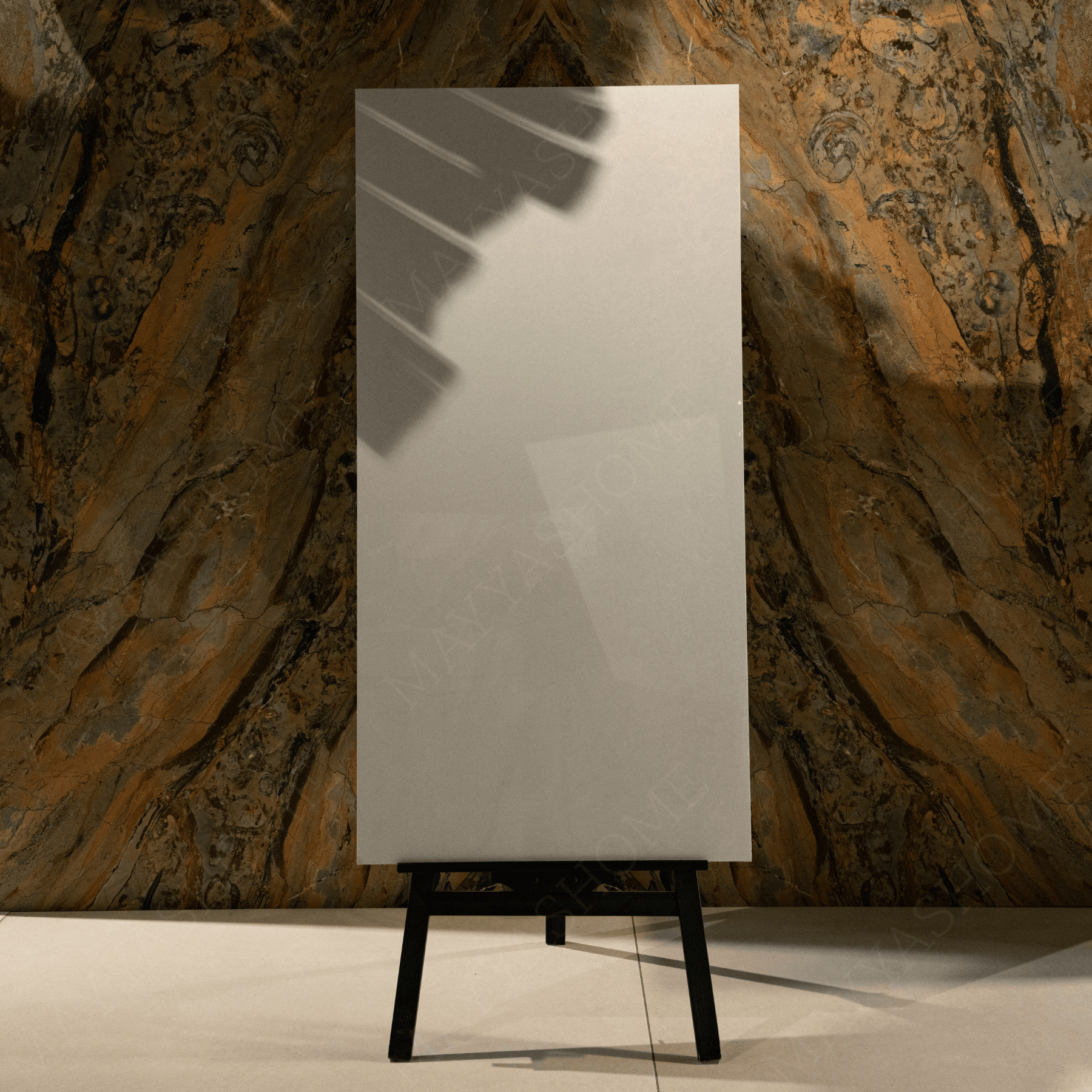 Agata Bianco porcelain tile 60x120cm 9mm thickness, white agate marble look design, durable porcelain tile for luxury floors and walls.