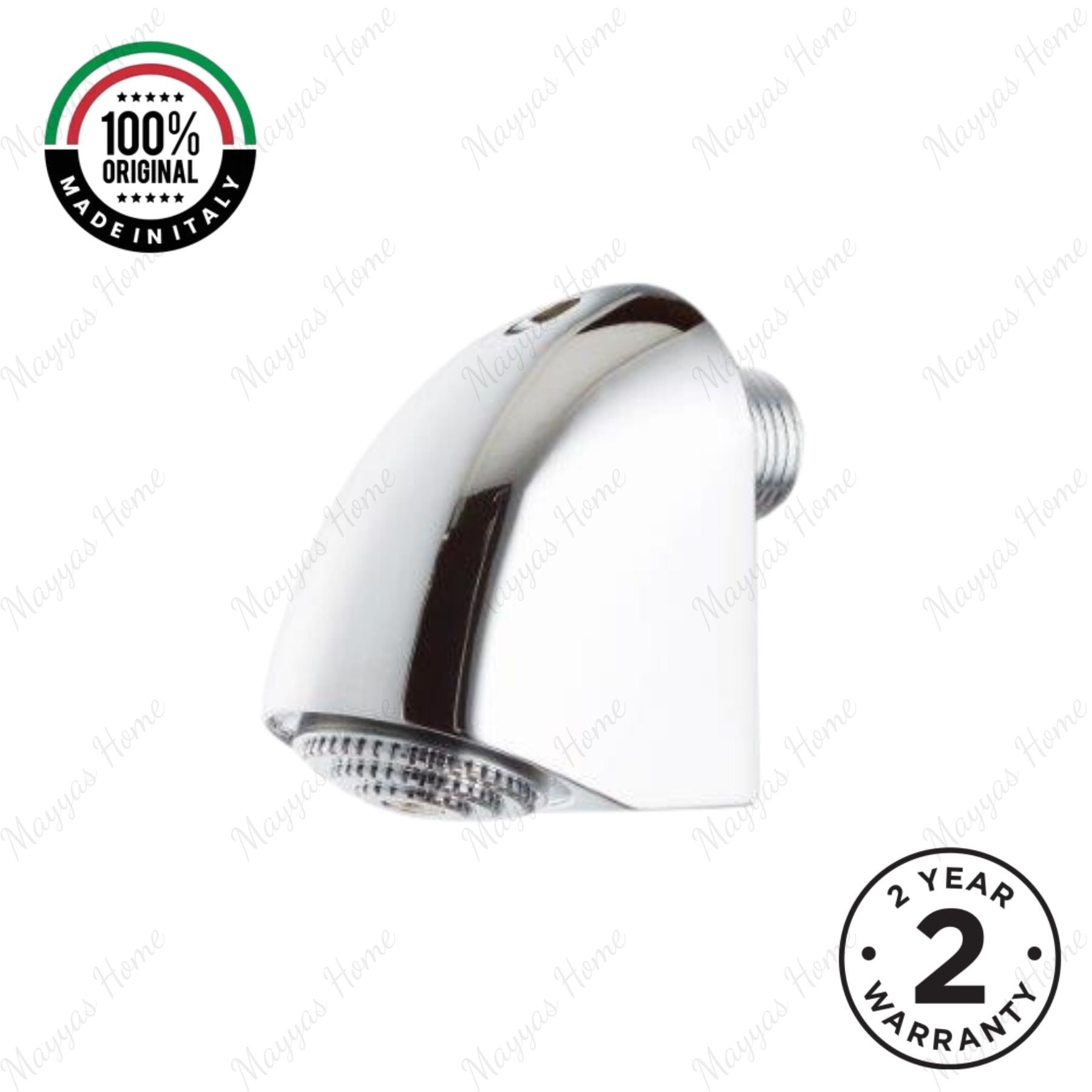 Anti-hanging shower head with adjustable jet, wall-mounted design, G1/2 male connection and flow limiter options. Ideal for secure and commercial facilities in UAE.