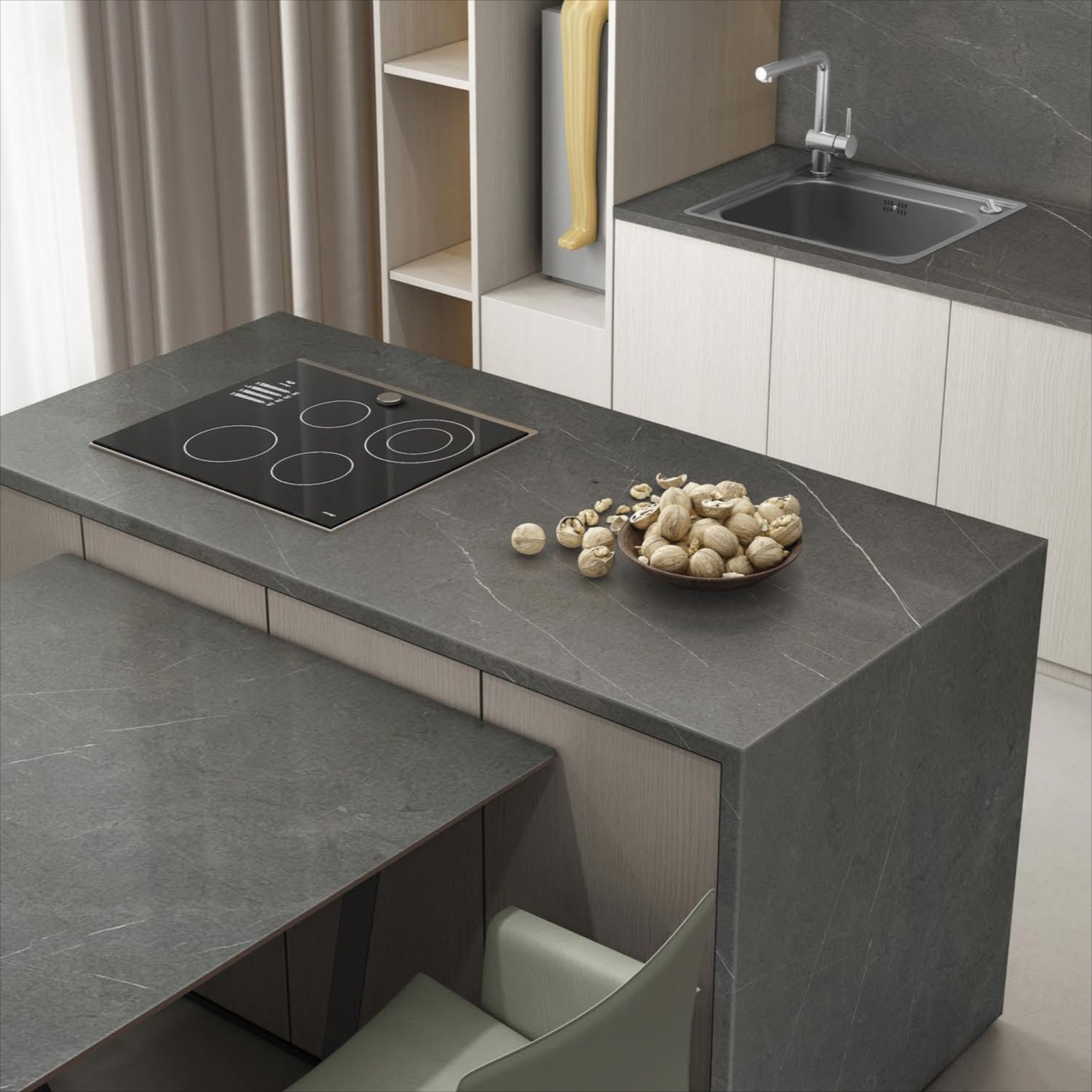 Aqua Grey grey body porcelain tile with elegant grey design
