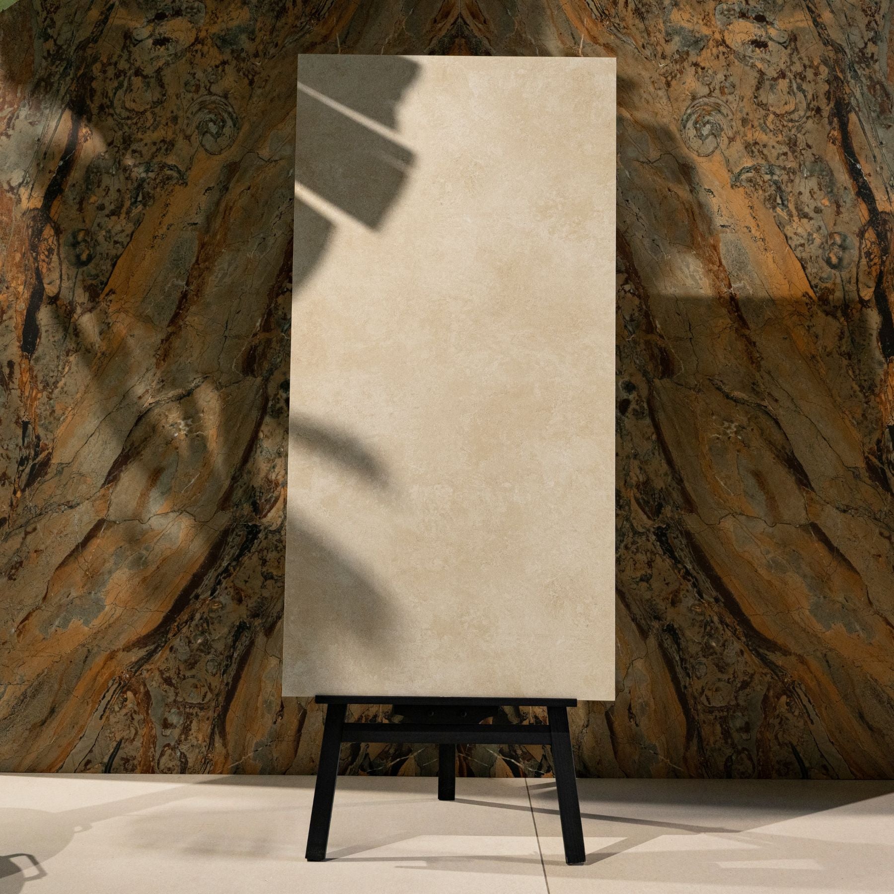 Arctic Crema porcelain tile 60x120cm features a warm stone look with durable porcelain strength, ideal for premium floor and wall applications.