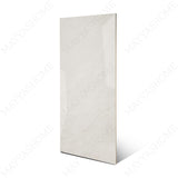 Artico Onyx Bianco glossy marble effect porcelain tile 60x120cm with 9mm thickness features white base, delicate veining, subtle onyx patterns & polished finish