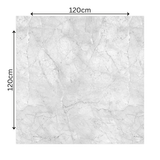 BRECCIA BIANCO – 120x120cm glossy porcelain tile with white Breccia marble design. A large format tile perfect for sleek, modern interiors.
