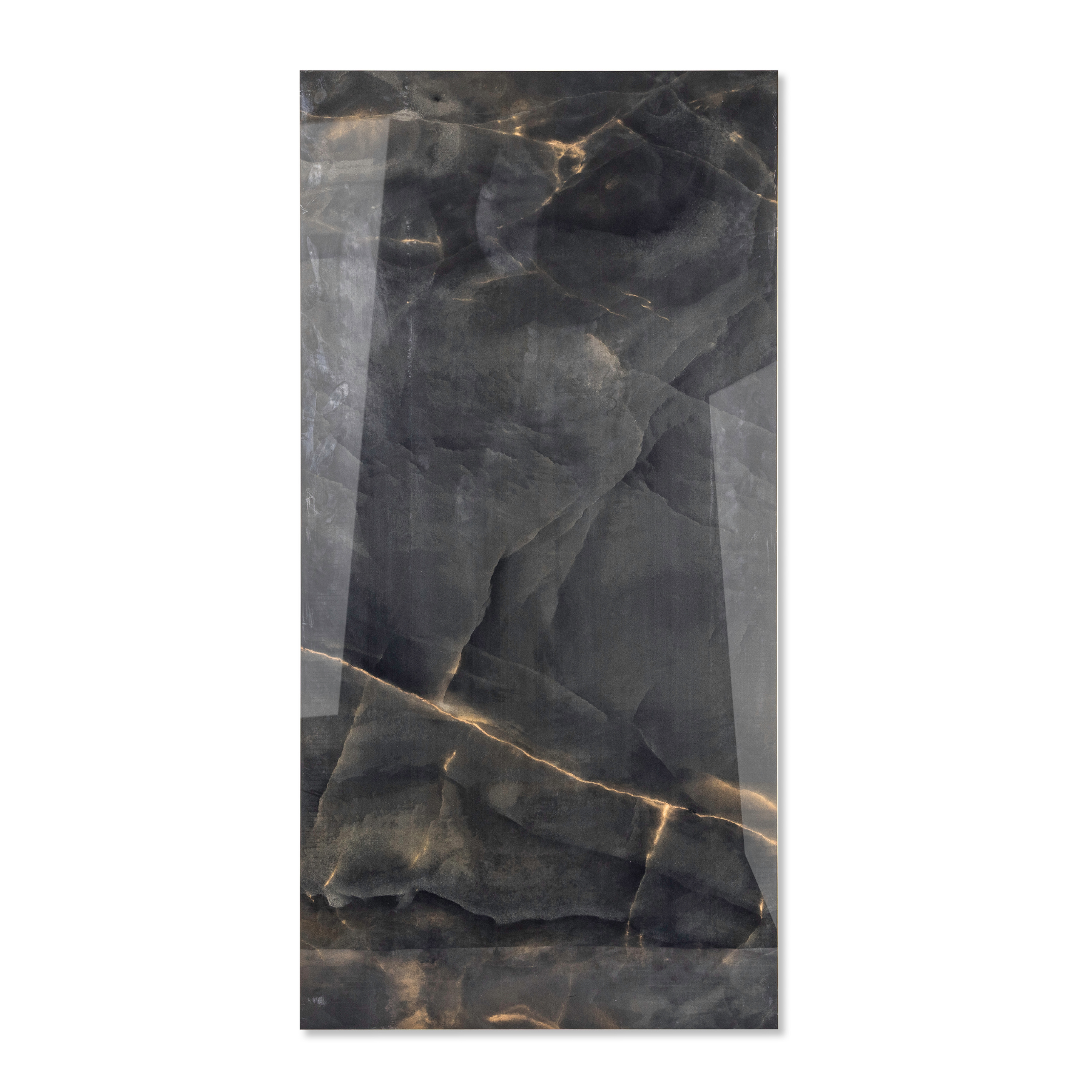 Black Panther Onyx porcelain tile 60x120cm 9mm thickness, bold marble look design, durable porcelain, ideal for luxury floors and walls.