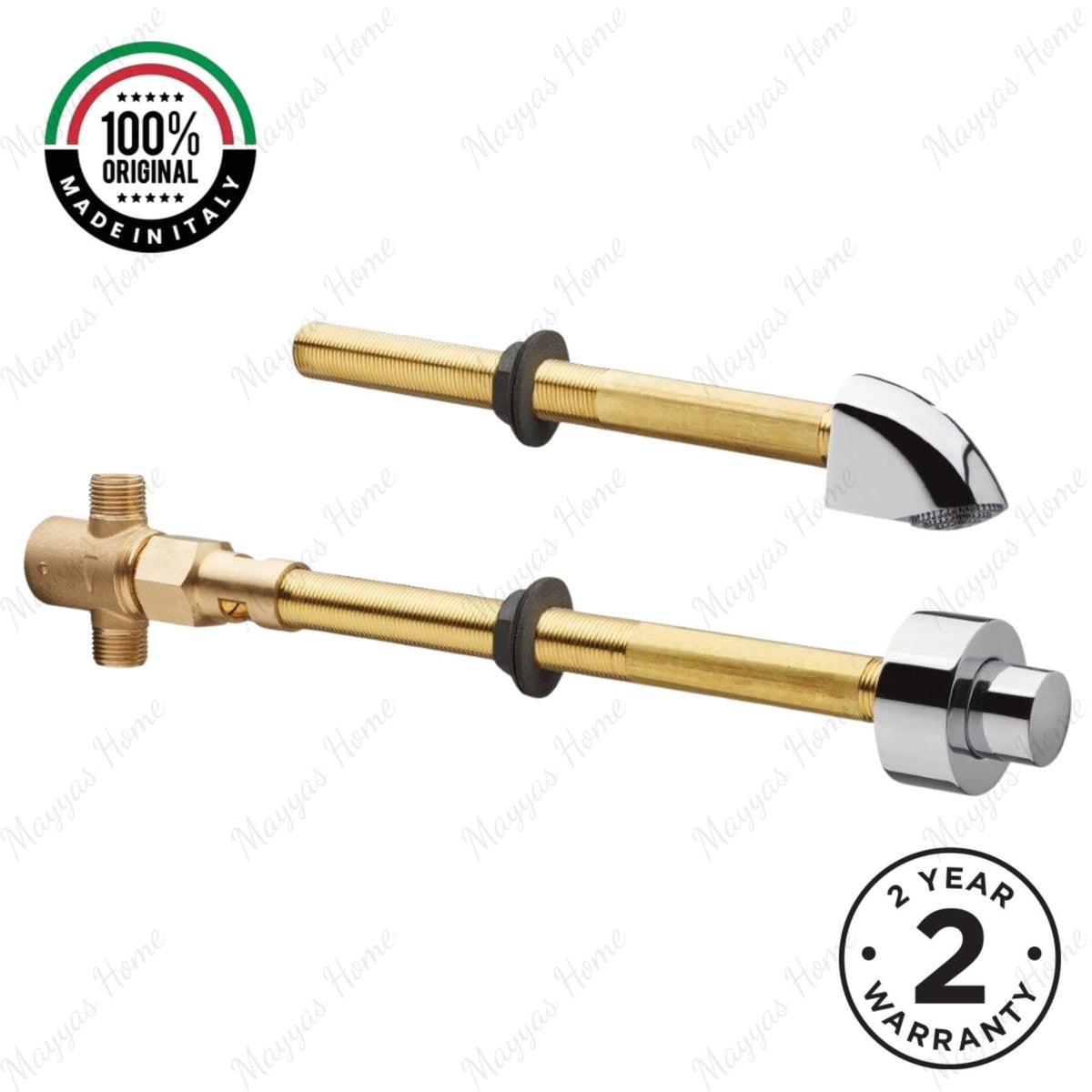 Built-in fixed jet shower head with 15–25 second timed push-button tap and G1/2 connection. Ideal for gyms, hospitals and commercial shower facilities in UAE.