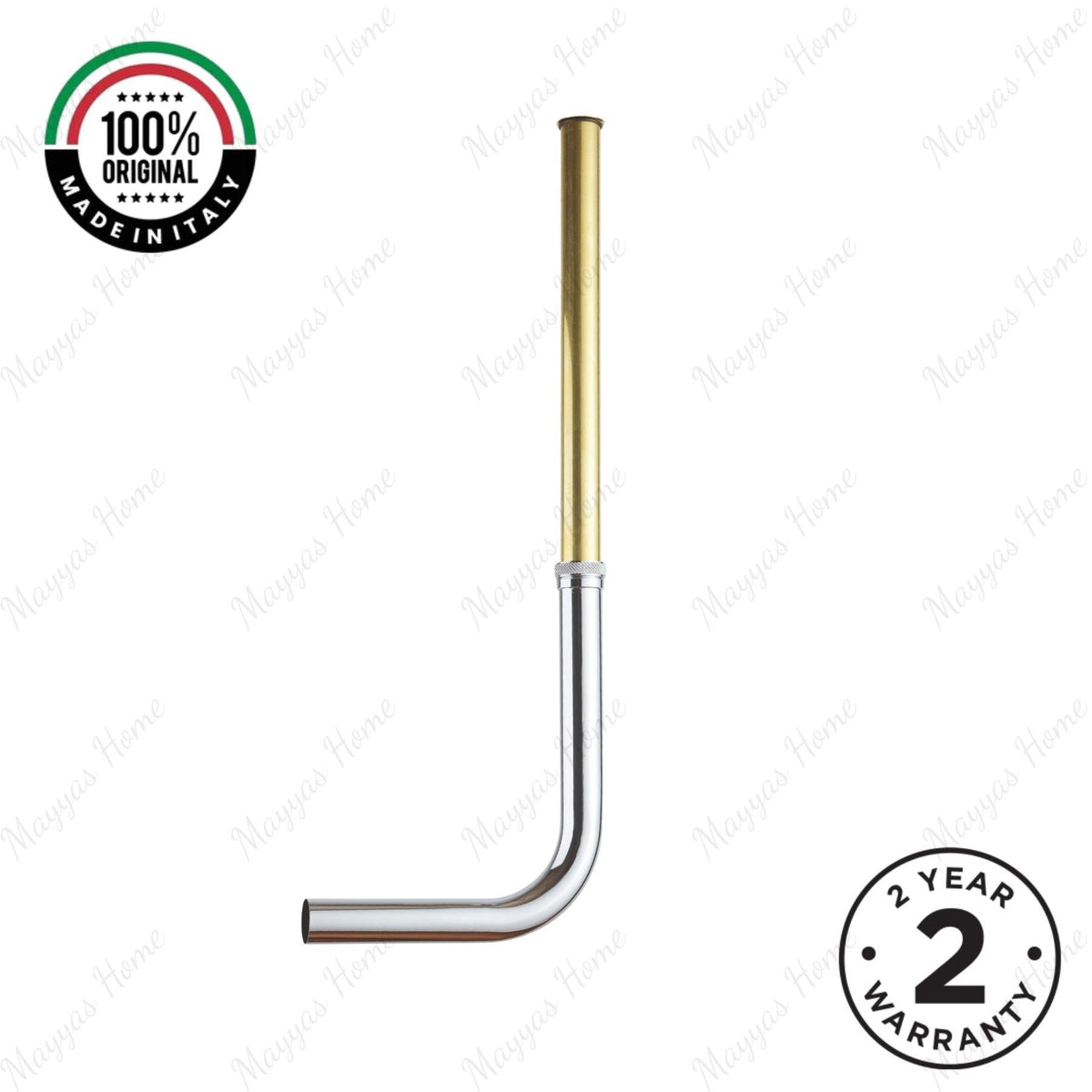 Built-in telescopic L-shaped exhaust pipe with Ø30mm outlet for concealed plumbing. Ideal for commercial, hospitality and residential bathroom projects in UAE.