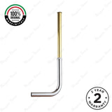 Built-in telescopic L-shaped exhaust pipe with Ø30mm outlet for concealed plumbing. Ideal for commercial, hospitality and residential bathroom projects in UAE.
