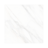 CALCATTA AURORA – 120x120cm glossy porcelain tile with premium Calacatta marble design. Large format tile for elegant, modern interiors.