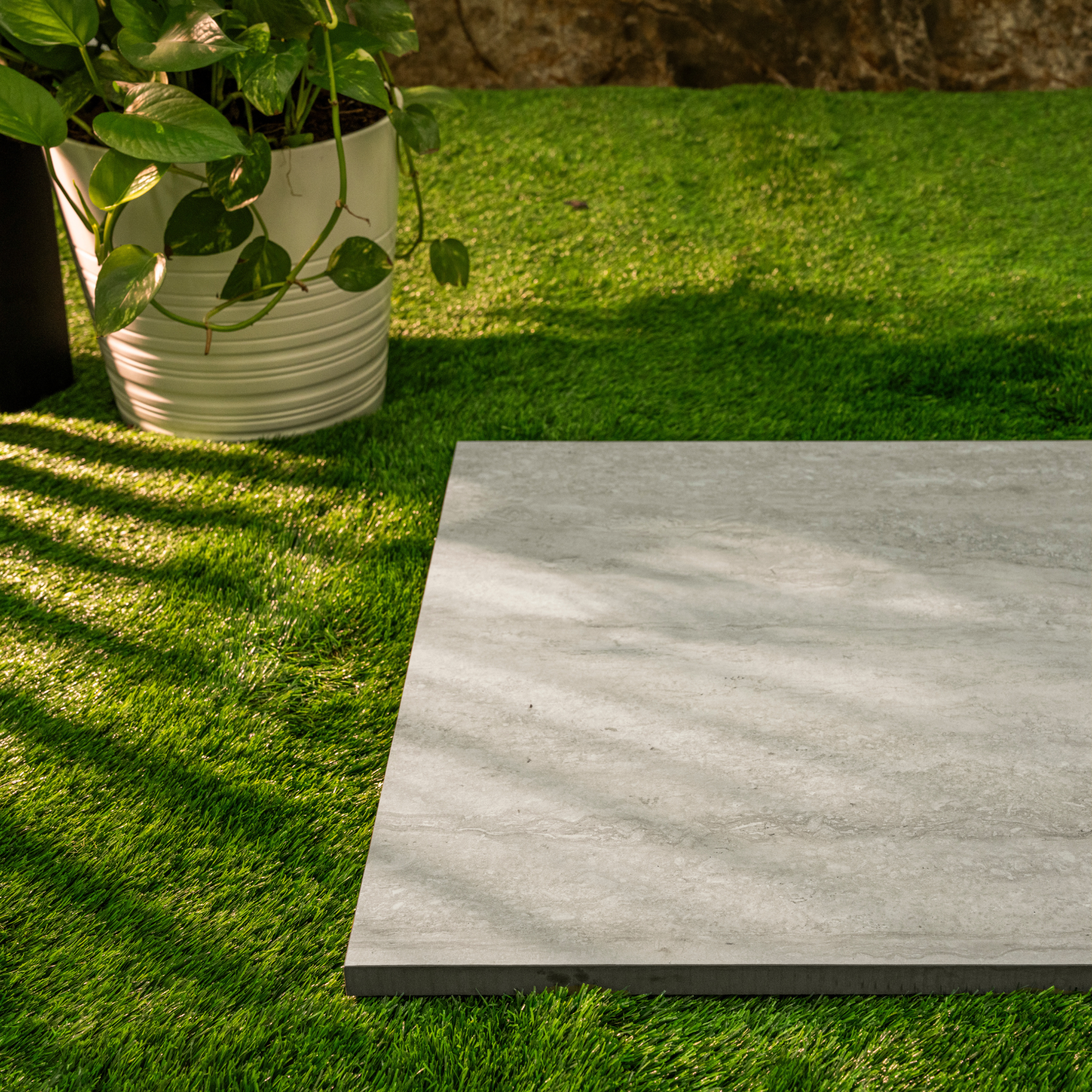 CT Silver porcelain tile 60x120cm 2mm thickness, silver stone look design, durable porcelain tile for modern floors and walls.