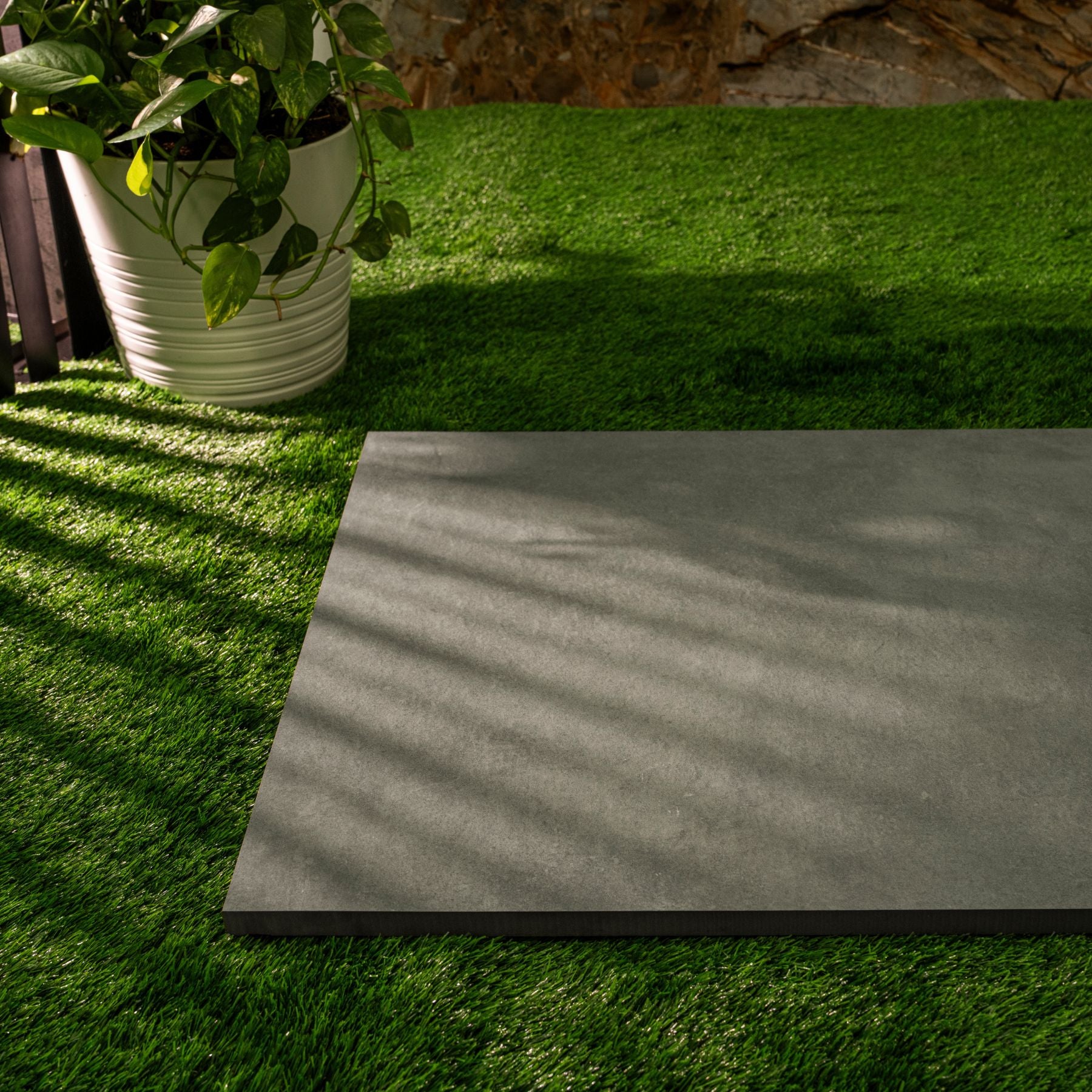 Cemento Nero is a 60x120cm x2mm matt porcelain tile with a deep black concrete look, perfect for modern, bold, and durable floor and wall designs.