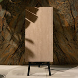 Classic Travertine Beige matt stone effect porcelain tile 60x120cm with 9mm thickness offers warm, natural elegance.