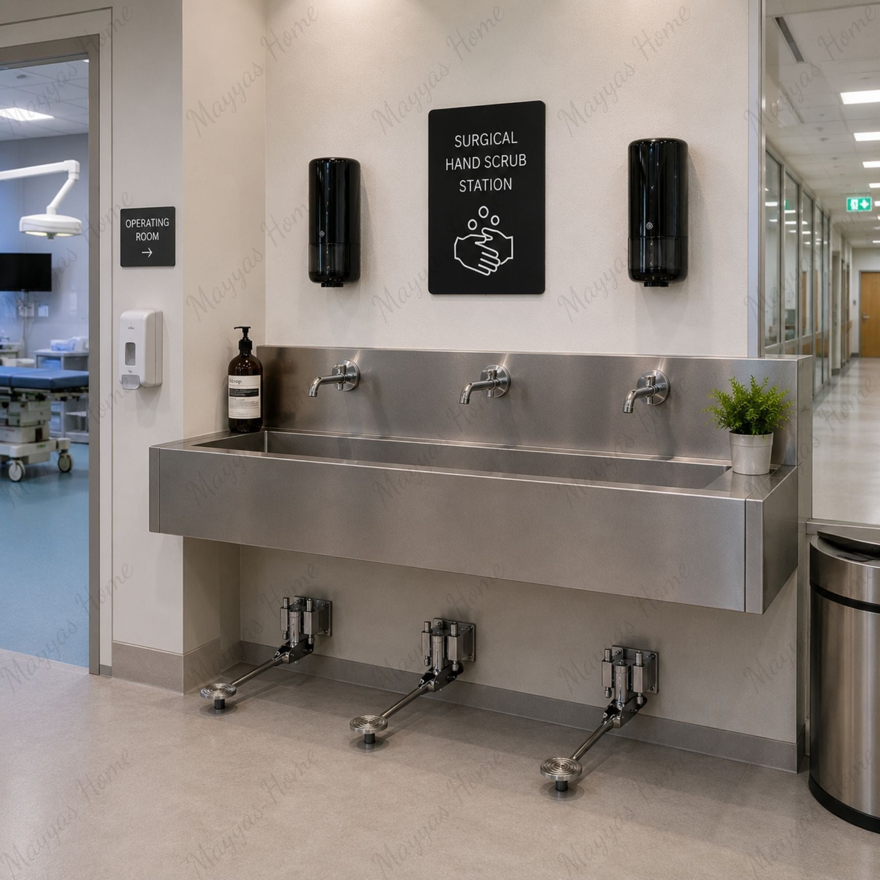Commercial 3-second single-water tap with hygienic pedal control, floor or wall installation and adjustable flow. Ideal for healthcare and industrial facilities in UAE.