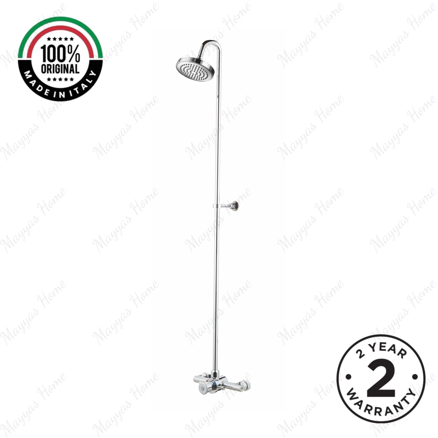 Complete timed shower mixer with column, head and push-button activation plus anti-vandal protection. Ideal for gyms, schools and healthcare projects in the UAE