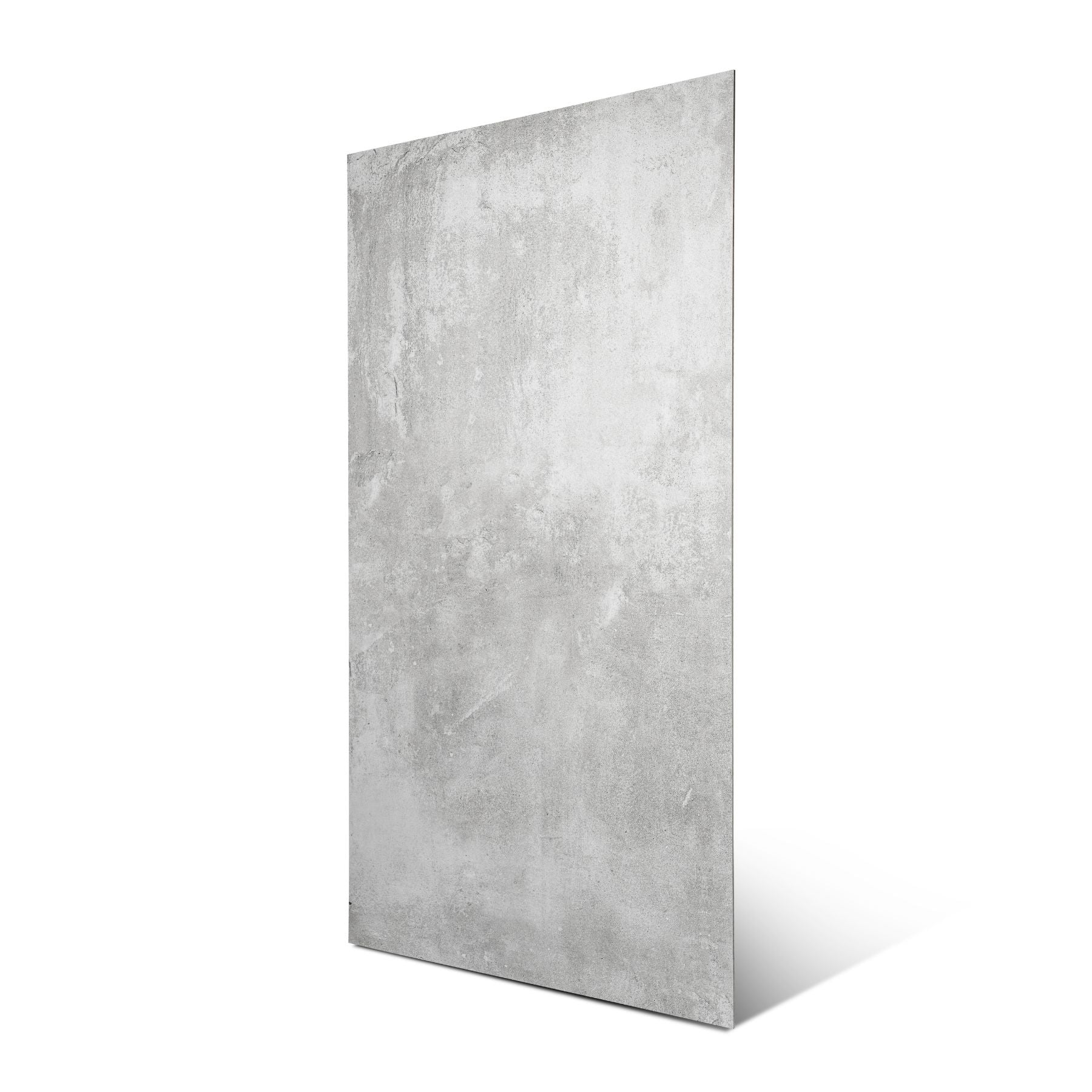 Concrete Grey porcelain tile in 60x120cm size with modern concrete look, neutral grey tones and durable 9mm thickness for floors and walls.