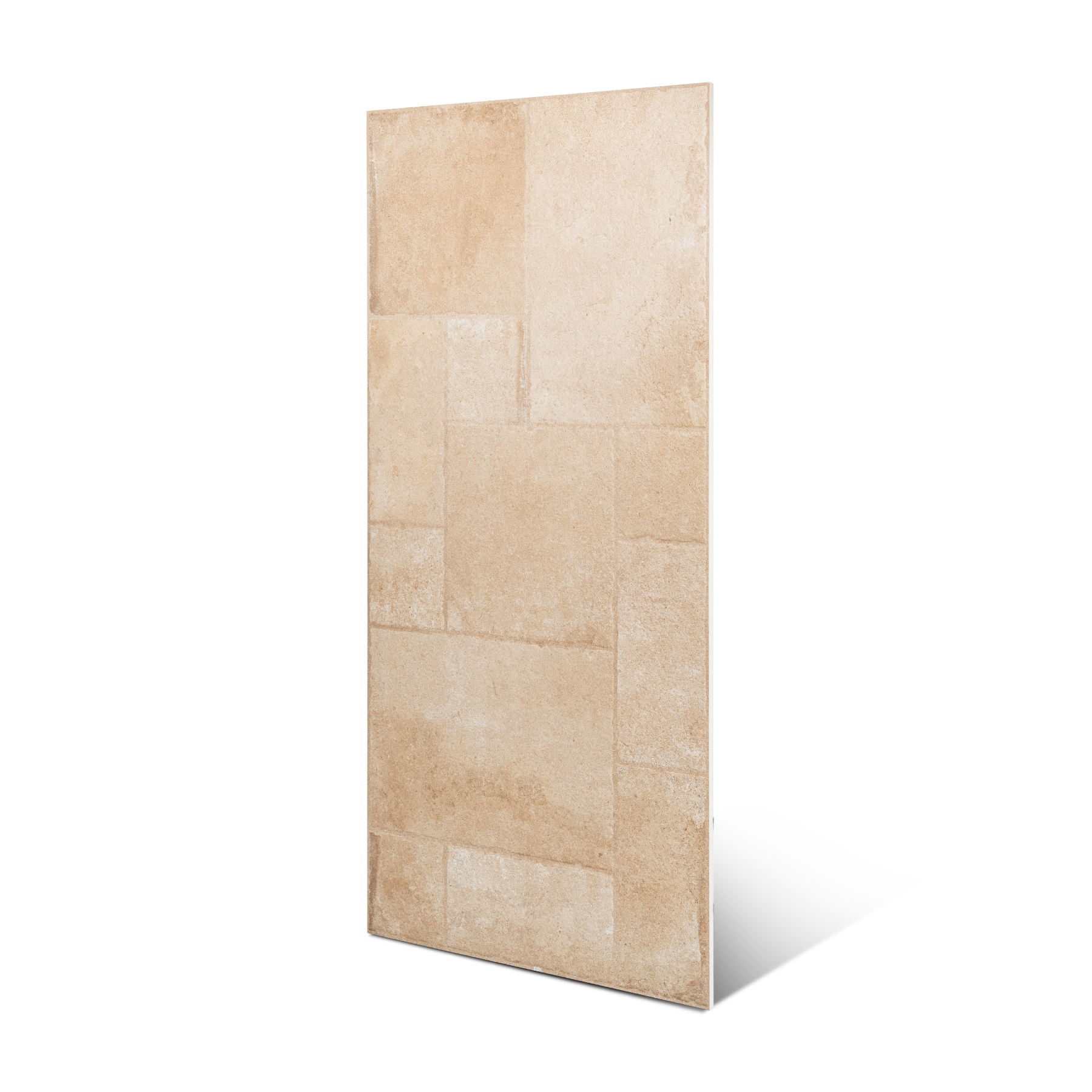 Cottage Clay Cubix porcelain tile 60x120cm 9mm thickness, clay stone look with geometric decor, durable porcelain tile for modern walls and floors.