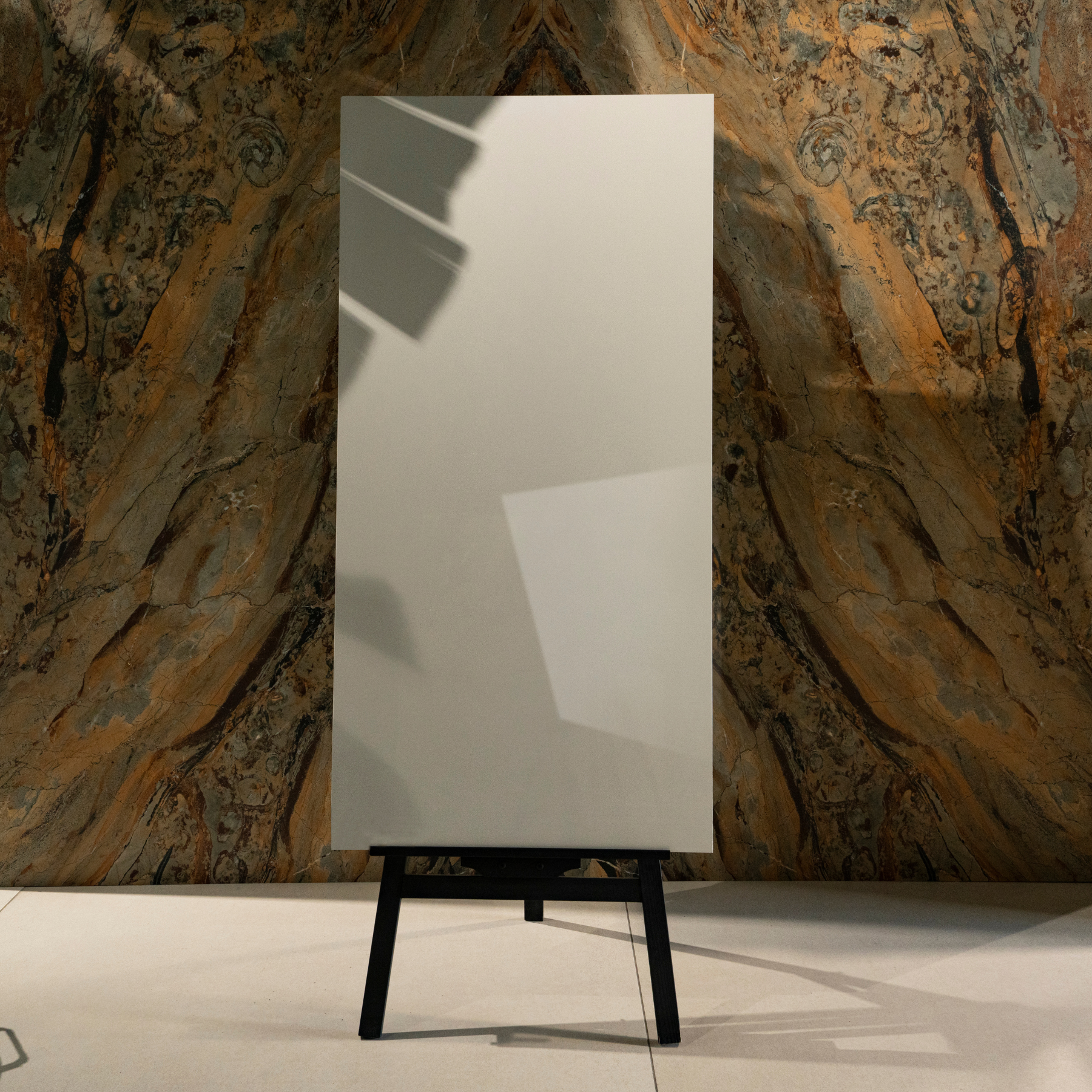 Crystal Ash porcelain tile 60x120cm 9mm thickness, marble look design, durable porcelain, perfect for floors and walls in modern interiors.