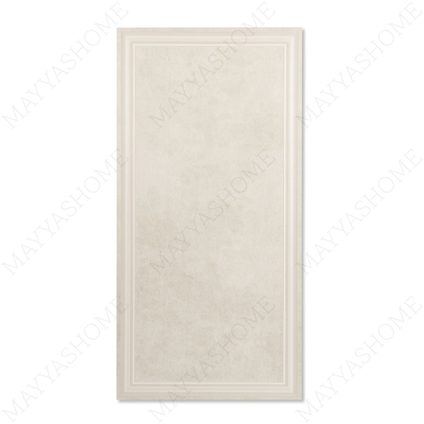 Denim Cream Frame matt porcelain tile 60x120cm with 9mm thickness offers soft cream tones and elegant frame detailing for modern interiors.