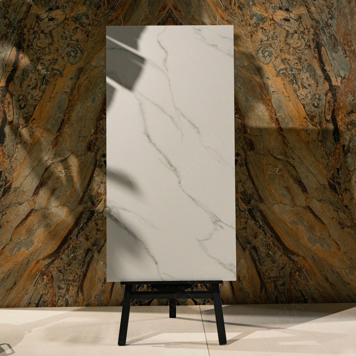 Diamond porcelain tile 60x120cm features a refined stone look with durable porcelain strength, ideal for modern floor and wall applications.