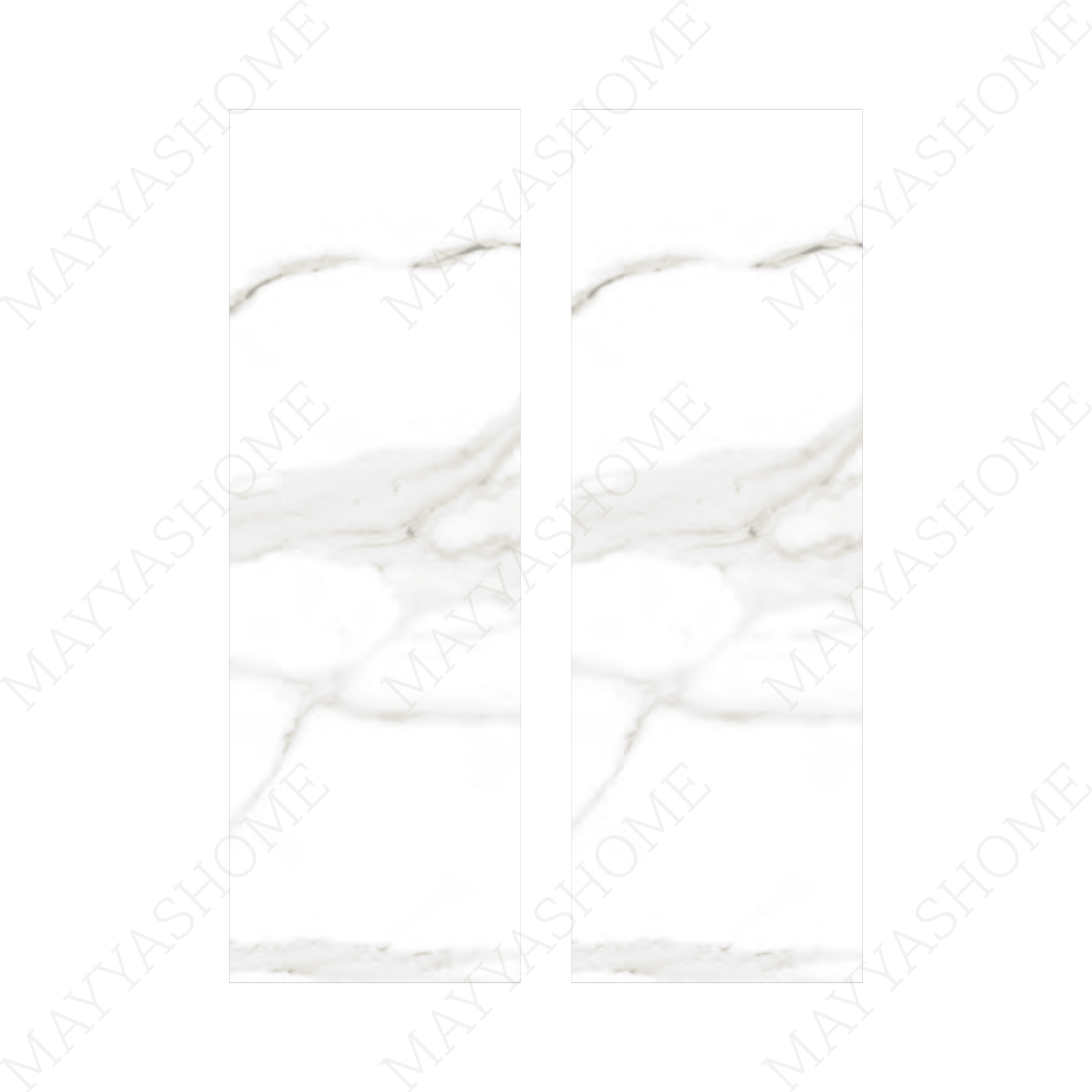 Elevate interiors with luxurious marble look tiles featuring a radiant polished finish. Ideal for modern spaces with large format tiles.
