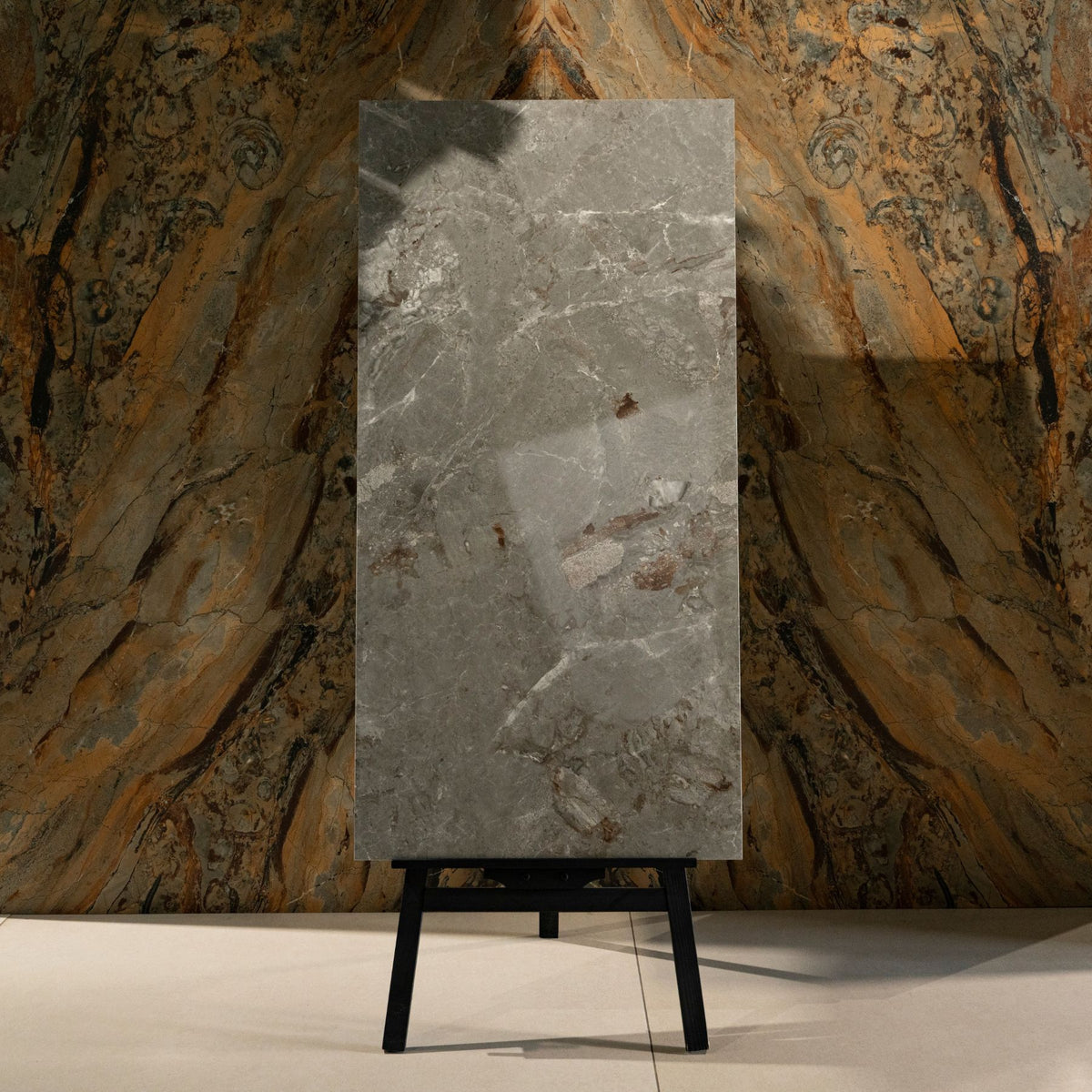 Endless Nexus Grey glossy porcelain tile 60x120cm with 9mm thickness features modern grey tones, refined texture and polished finish.