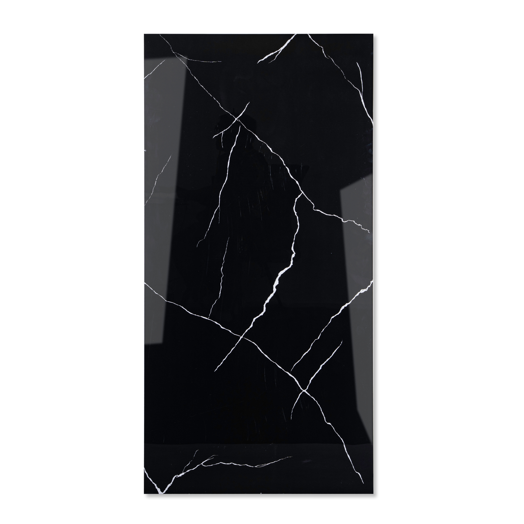 Forest Black porcelain tile 60x120cm 9mm thickness, bold marble look design, durable porcelain, ideal for luxury floors and walls.