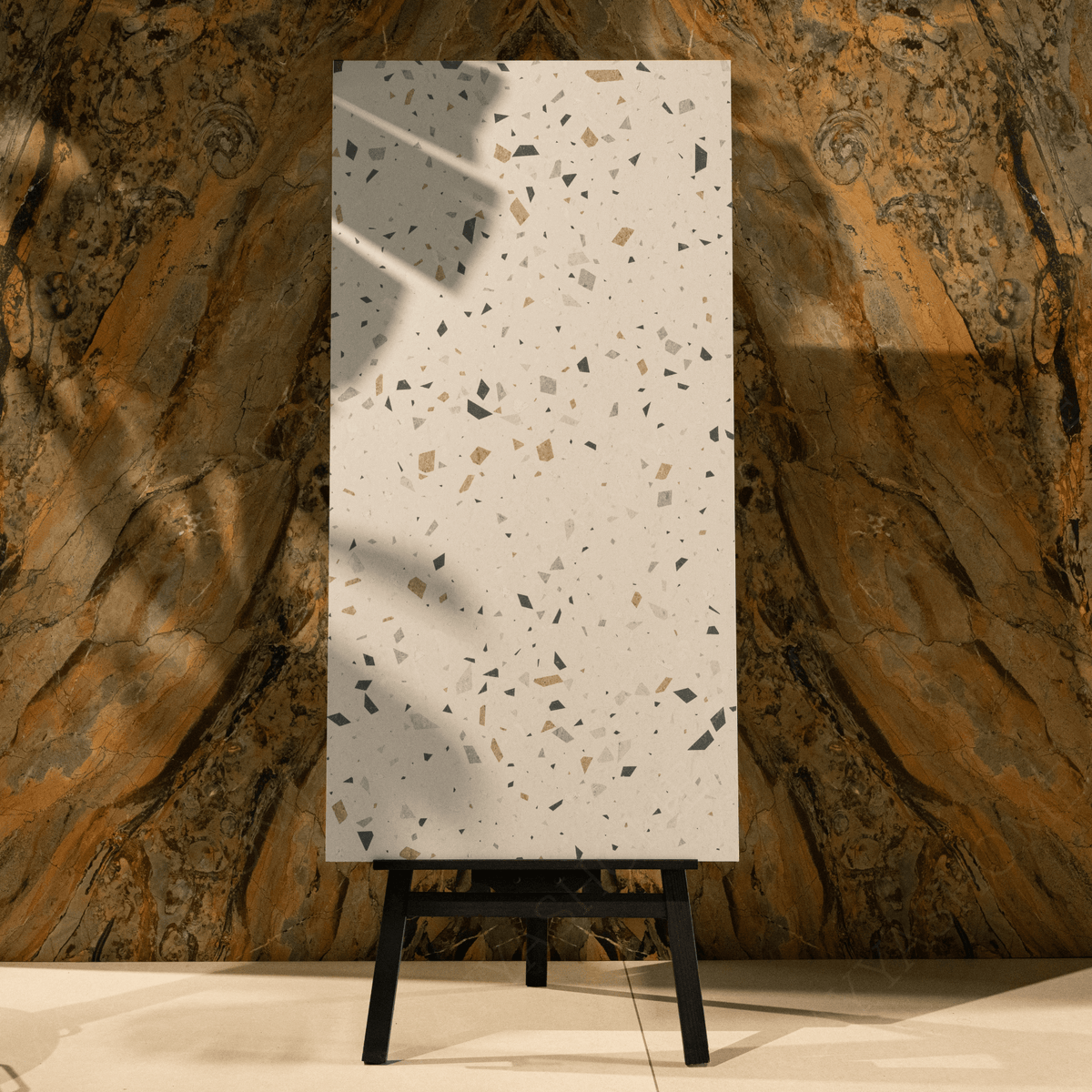 Glacier Bianco porcelain tile 60x120cm with 9mm thickness features a refined marble look, durable porcelain body, ideal for floors and walls.