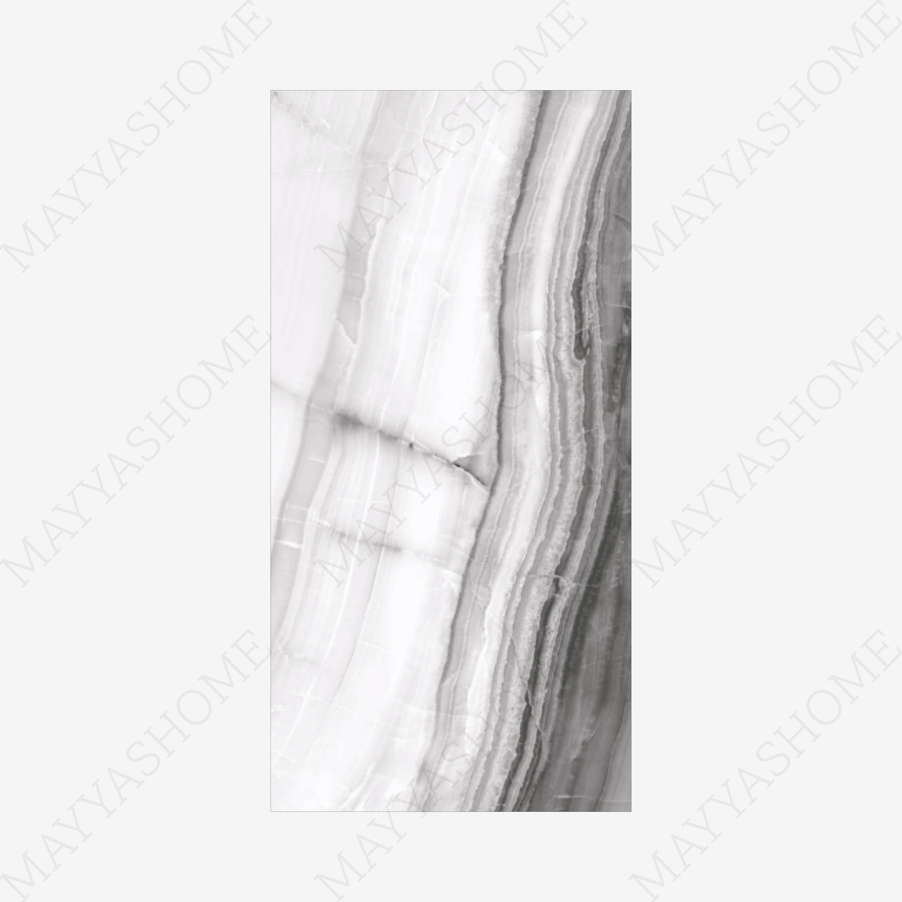 Graphite Onyx 120x240cm glossy tile with bold dark veining and premium onyx design. Ideal for feature walls, luxury floors, and modern interiors.