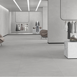 ICONA GREY 120x278cm grey stone look tile with subtle texture and a refined matt finish. A premium large format tile for modern, minimalist interiors