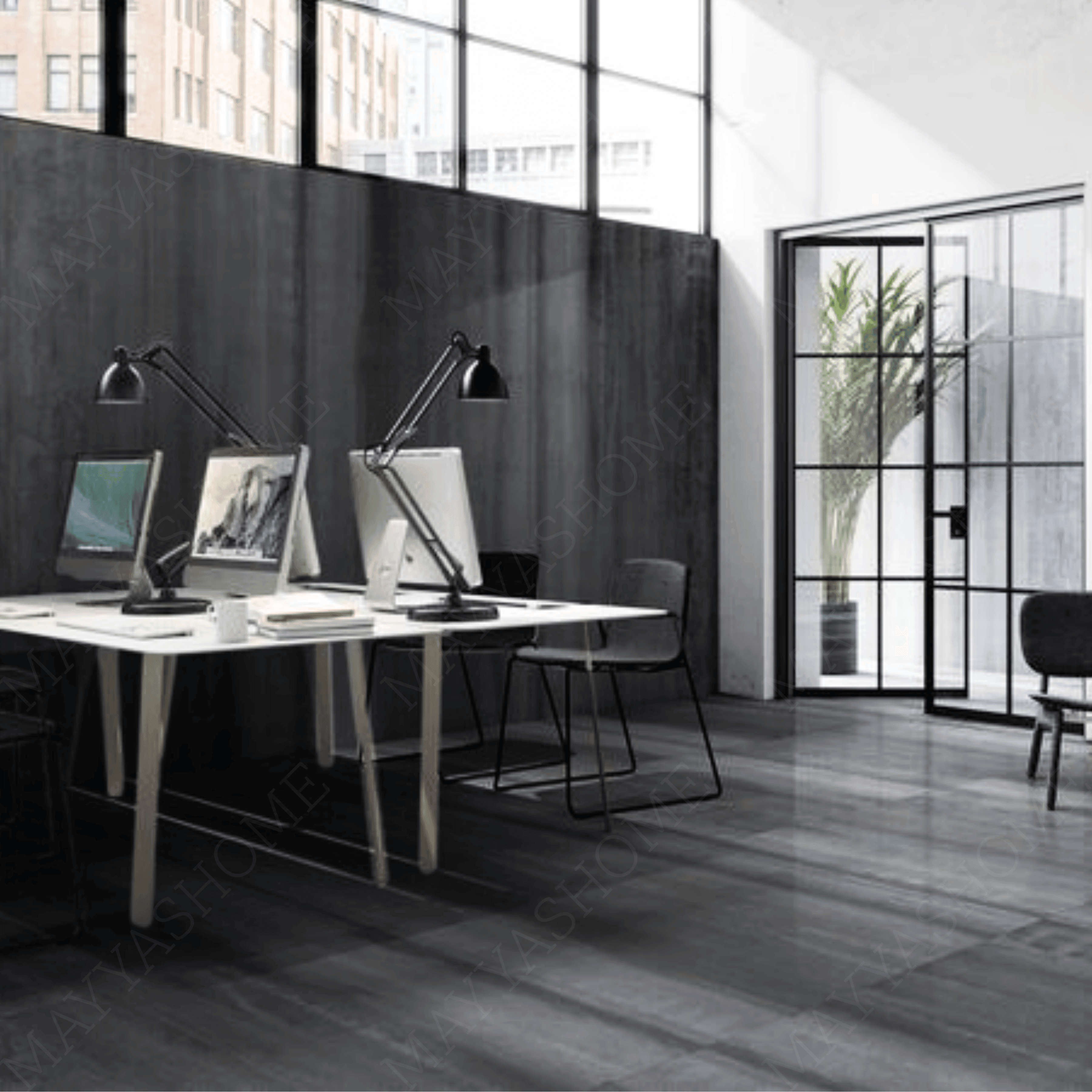  Icon Metal Light Grey 120x240cm lapato porcelain tile with 09mm thickness. Metallic grey with rusty effect, durable finish for walls and floors.