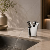 Instant countertop water drinker with parabolic jet, flow regulation screw and G3/8 or G1/2 connection. Ideal for schools, hospitals and public facilities in UAE.