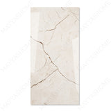 Ivory Marble glossy porcelain tile 60x120cm with 9mm thickness features warm ivory base, subtle beige veining and polished finish.