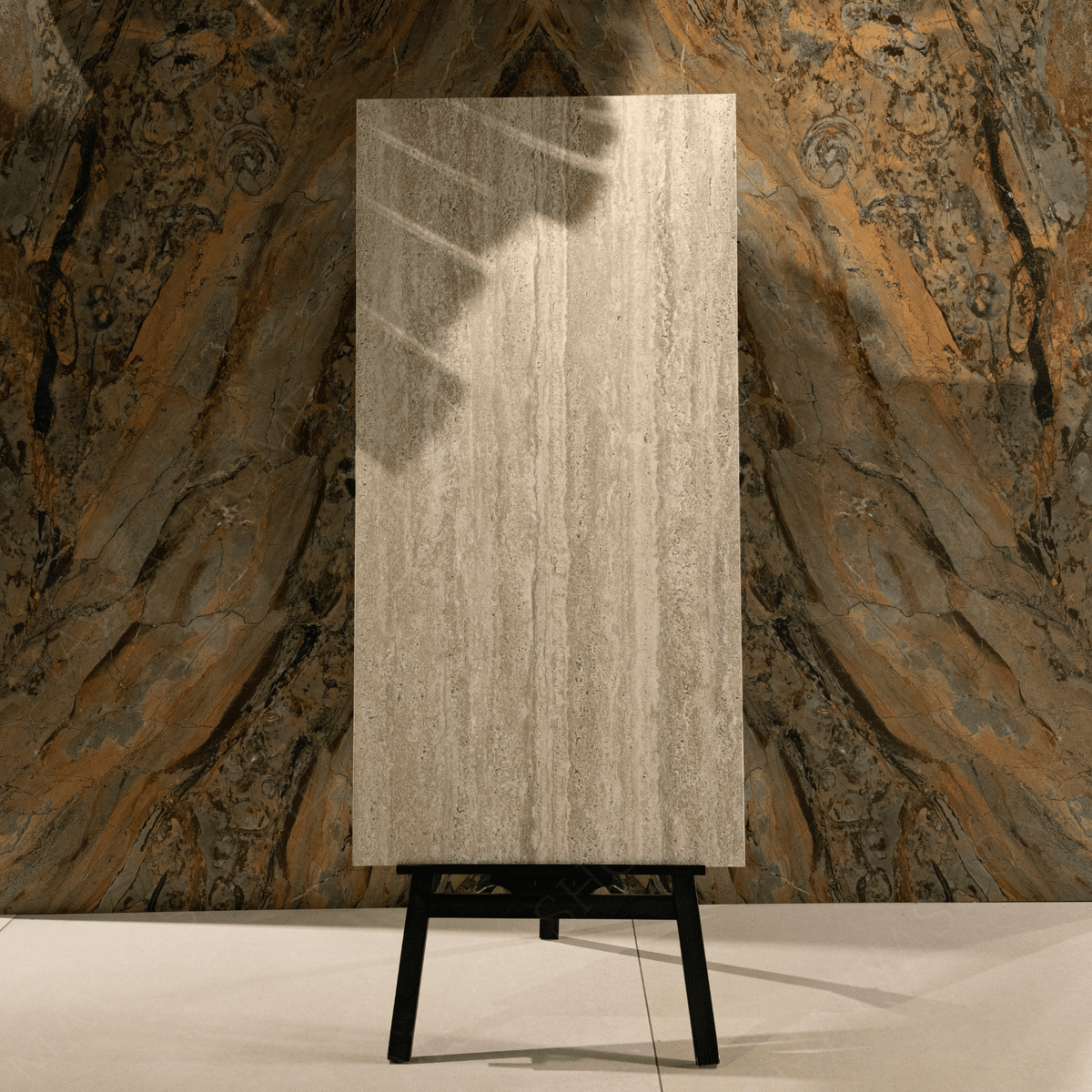 Lime Travertine 60x120cm porcelain tile with Craftech matt finish. Durable, stylish, and ideal for floors, walls, and modern residential or commercial interiors.