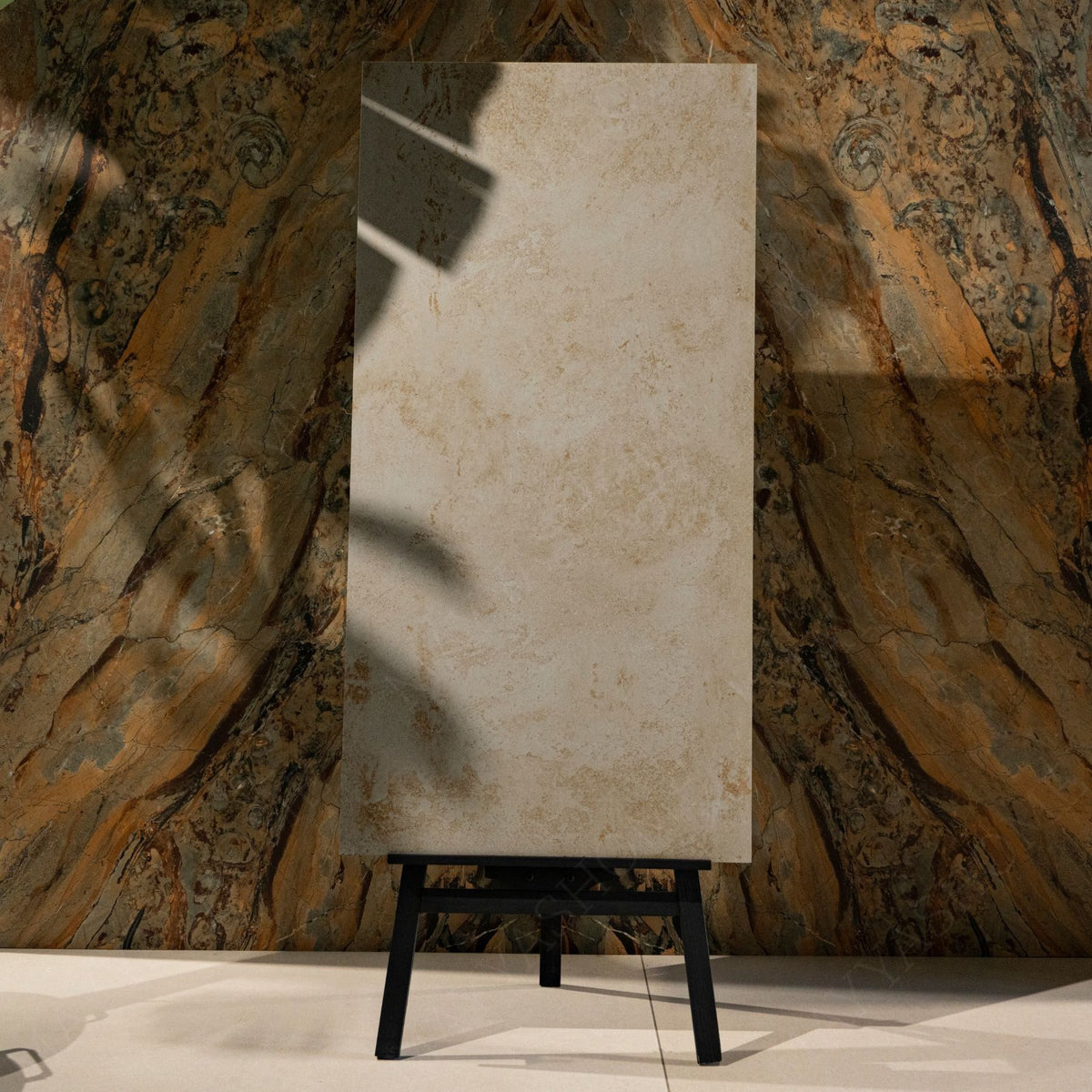 Limestone porcelain tile 60x120cm features a natural stone look with premium porcelain durability, ideal for modern floor and wall applications.