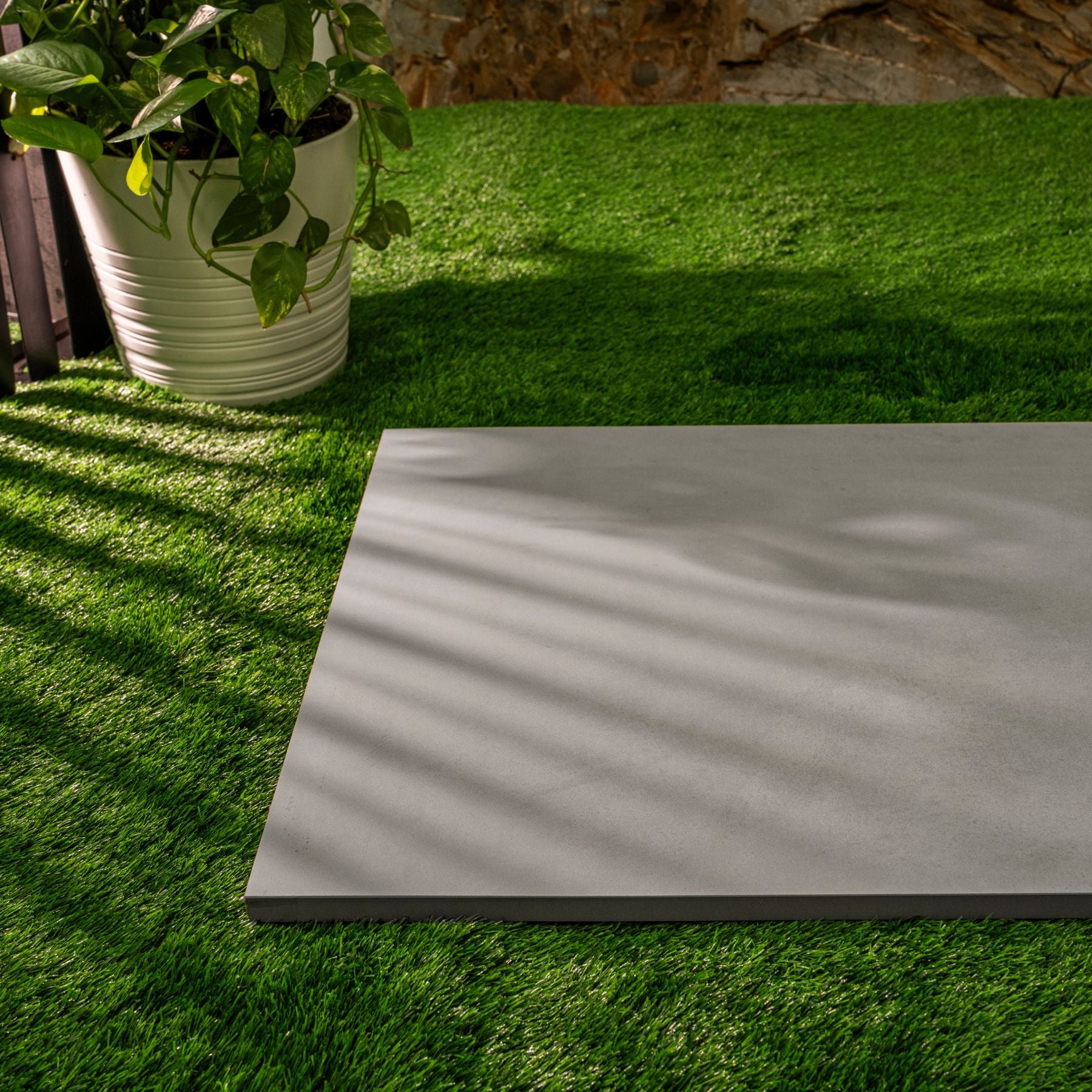 Luna Off White matt porcelain tile 60x120cm x2mm with soft stone look, durable large format surface ideal for modern floors, walls and premium interiors.