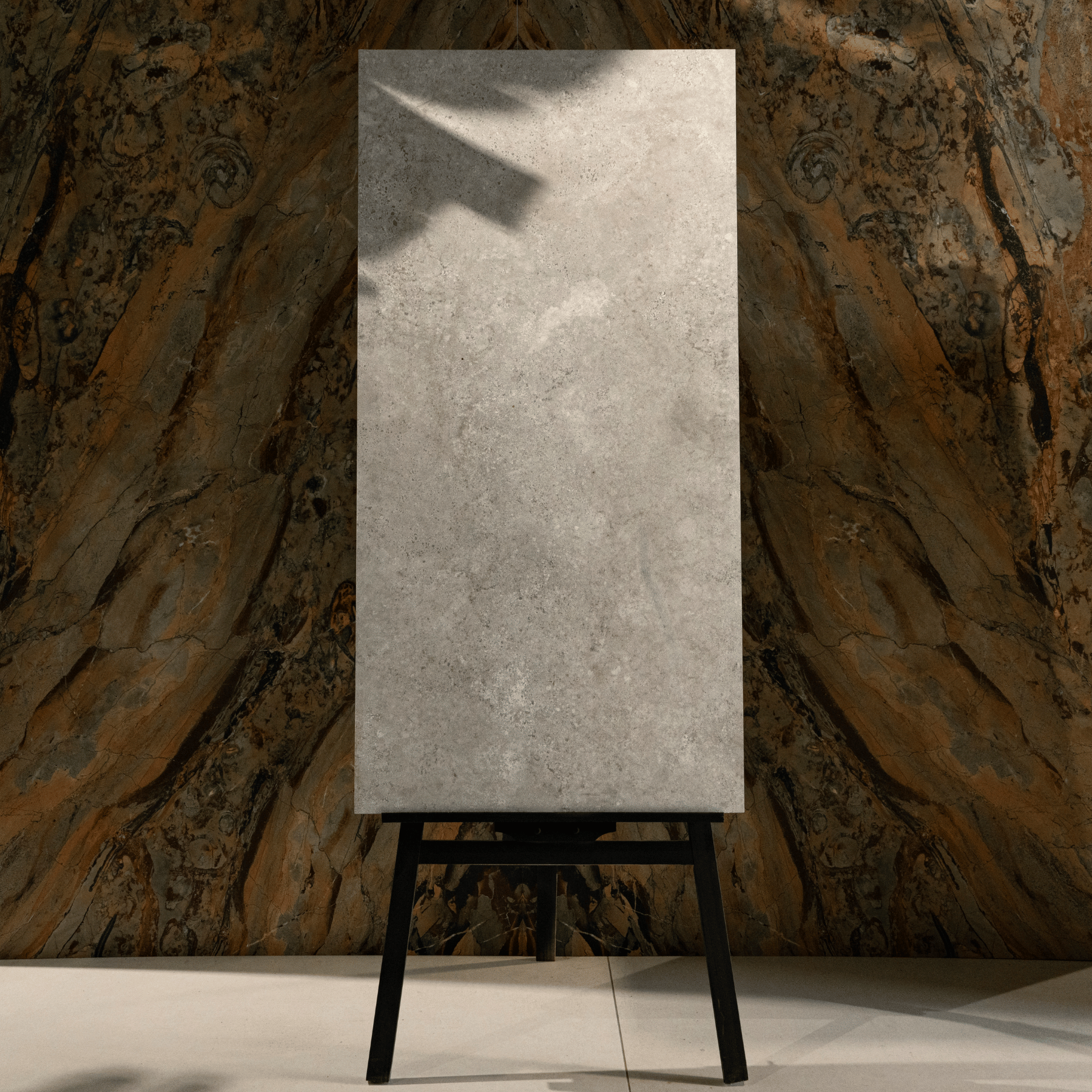 Marina Bianco porcelain tile 60x120cm 20mm thickness, white stone look design, durable porcelain tile for indoor and outdoor floors.