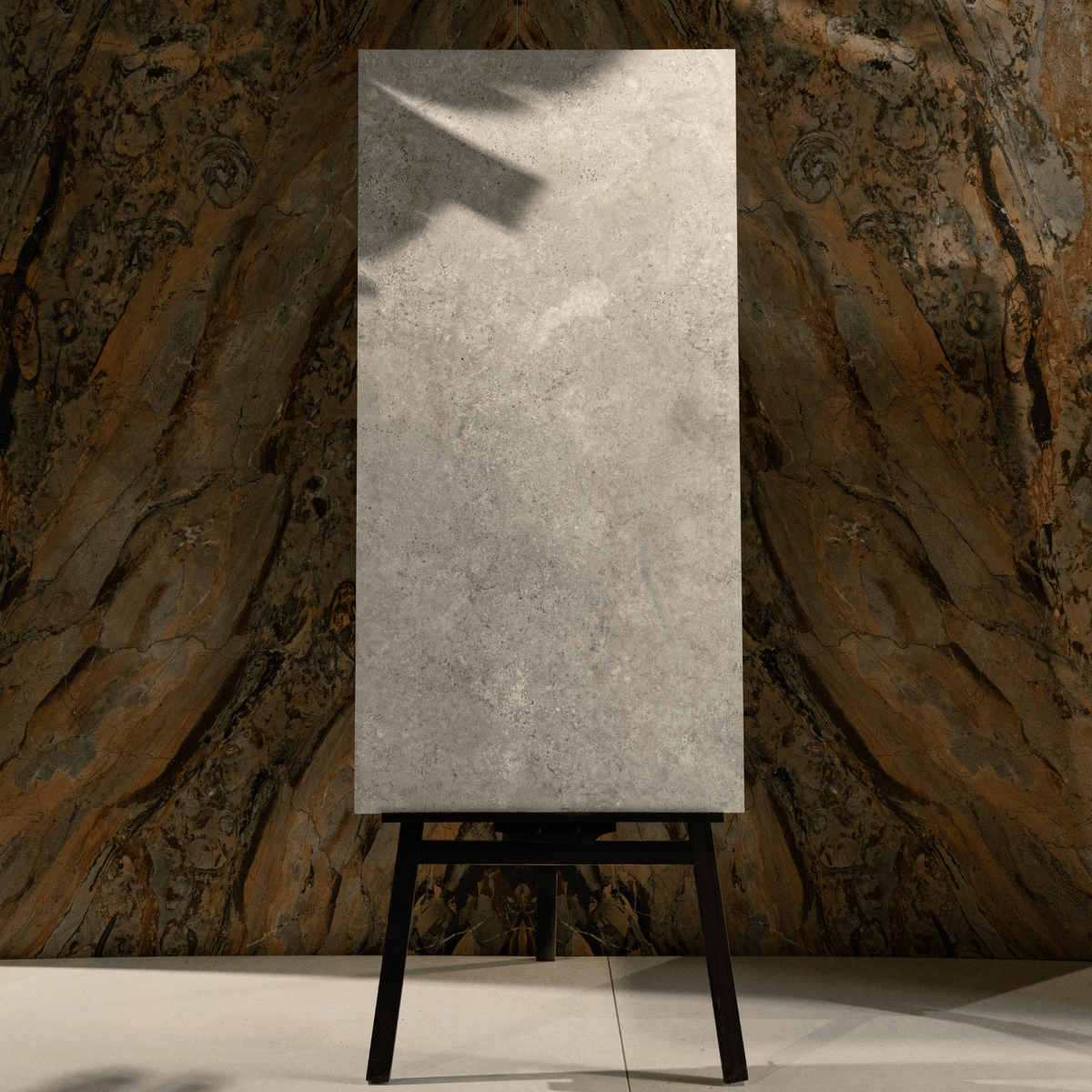 Marina Bianco porcelain tile 60x120cm 20mm thickness, white stone look design, durable porcelain tile for indoor and outdoor floors.