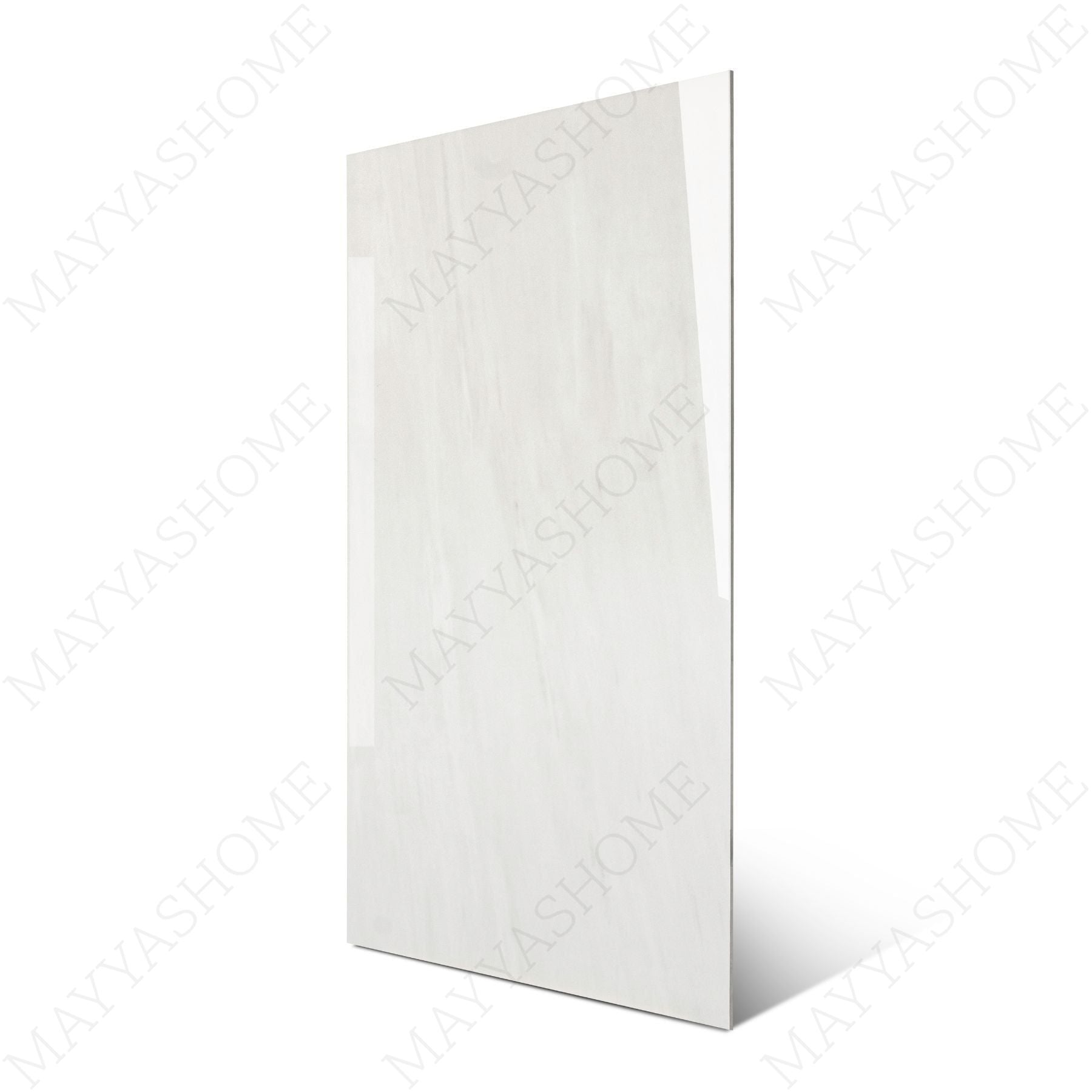 Melton Bianco tiles (60x120cm, 9mm) feature a Glossy finish with a clean white design. Perfect for Indoor Floors and Walls, these Porcelain tiles bring a touch of modern elegance to any space. 