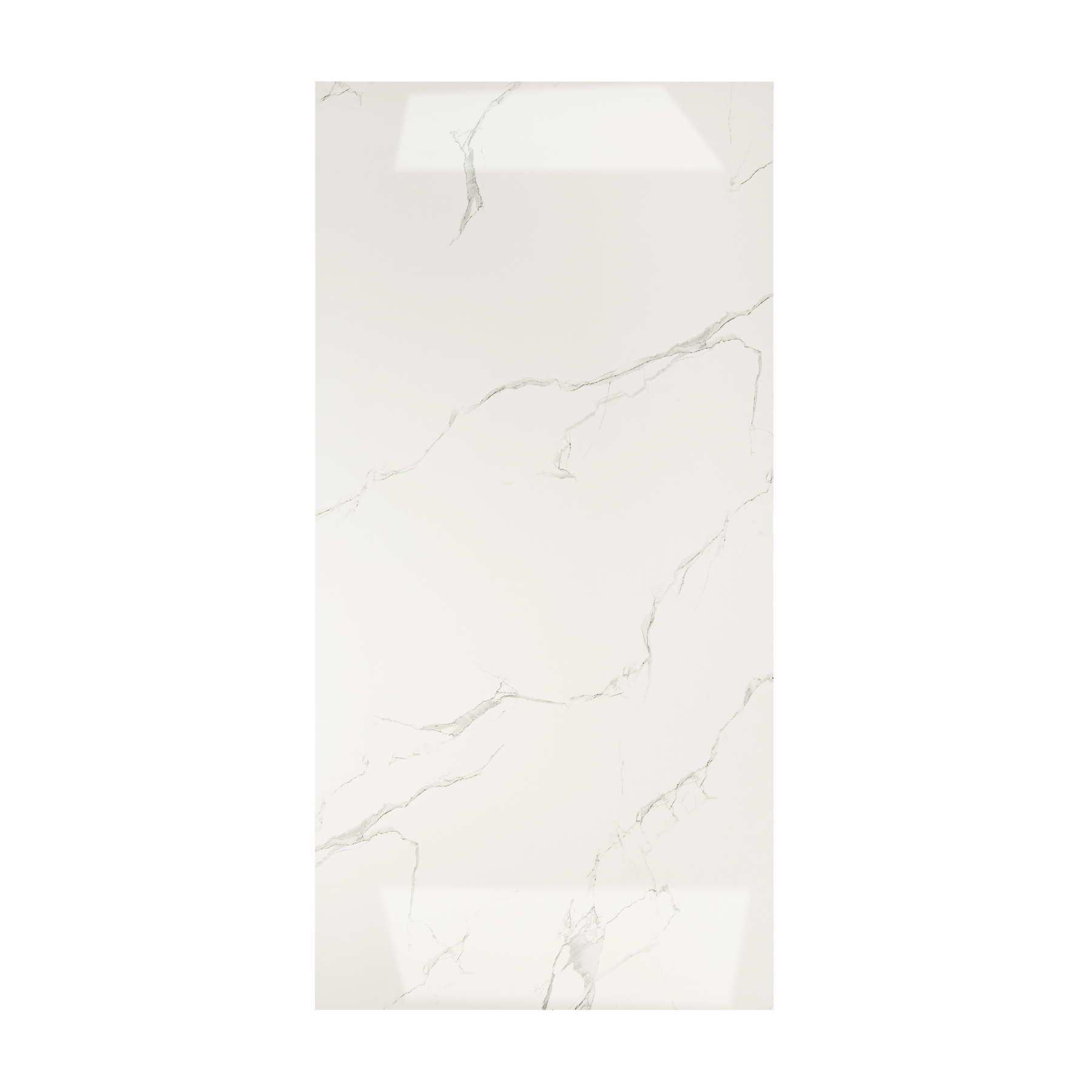 Mint Statuario 80x160cm glossy porcelain tile, 09mm thick with a mint-toned statuario marble design. Polished finish brings elegance and light to interiors.