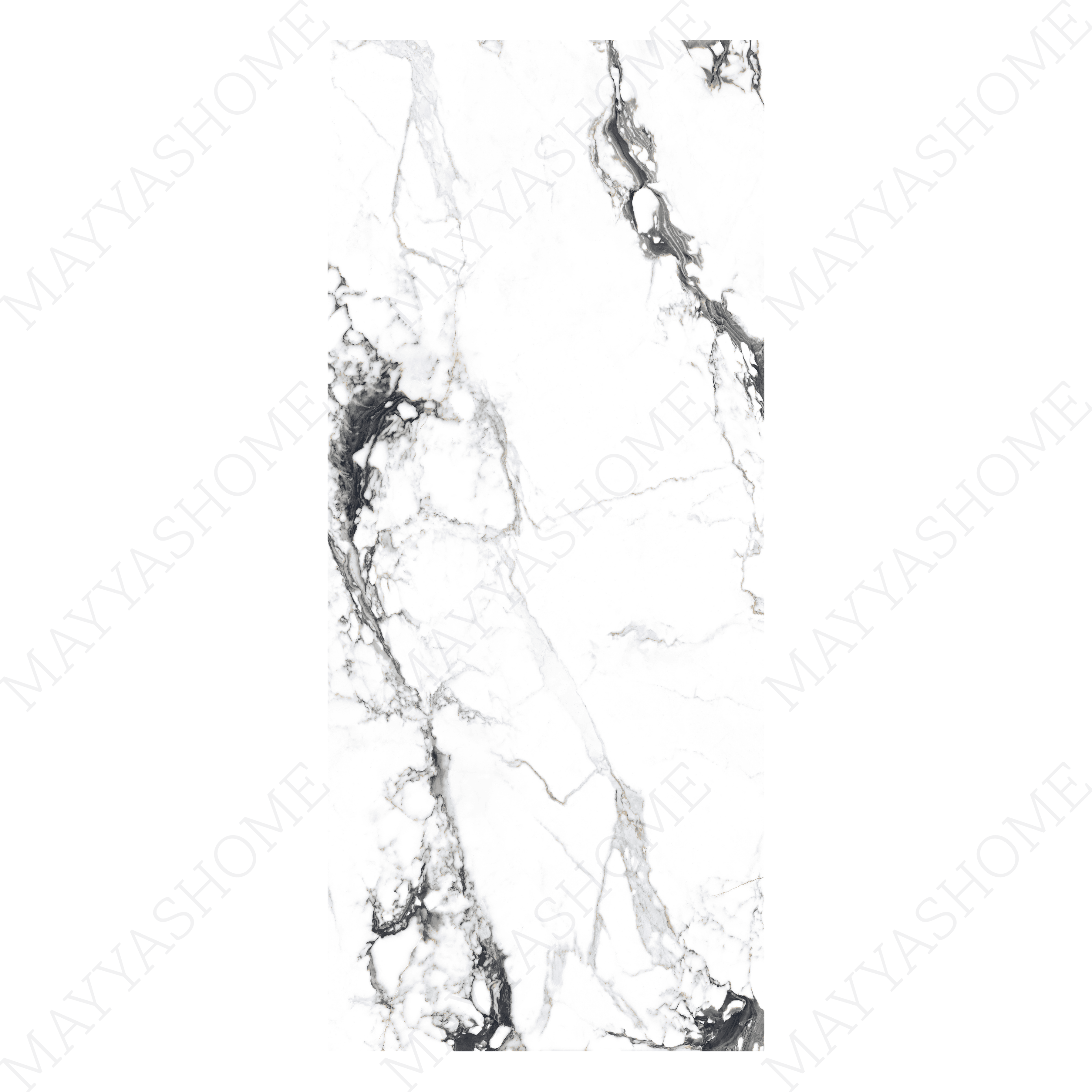 NERO PICASSO 120x278cm dark marble look tile with artistic veining and a luxurious glossy finish. A premium large format tile for sophisticated interiors.