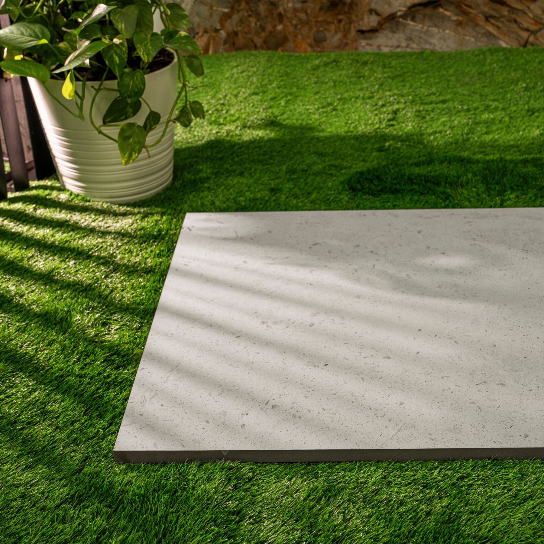 Nest White matt porcelain tile 60x120cm x 2mm with elegant stone look, durable large format surface perfect for modern floors, walls and premium interior spaces.