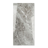 Opel Gris glossy porcelain tile 60x120cm with 9mm thickness features elegant grey tones, refined surface texture and luxurious polished finish.