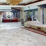 Oyster Bianco satin porcelain slab in 120x280cm with 6mm thickness, offering an elegant marble look for premium floor, wall and contemporary interior applications.