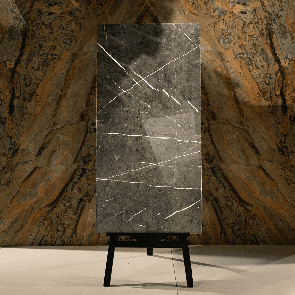 Pietra Grey tiles (60x120cm, 9mm) feature a High Gloss finish with a sophisticated grey design. Perfect for Indoor Floors and Walls, these Porcelain tiles add a touch of modern elegance and refined style to any space. The glossy surface enhances the rich grey tones, creating a sleek and contemporary atmosphere ideal for both residential and commercial interiors.