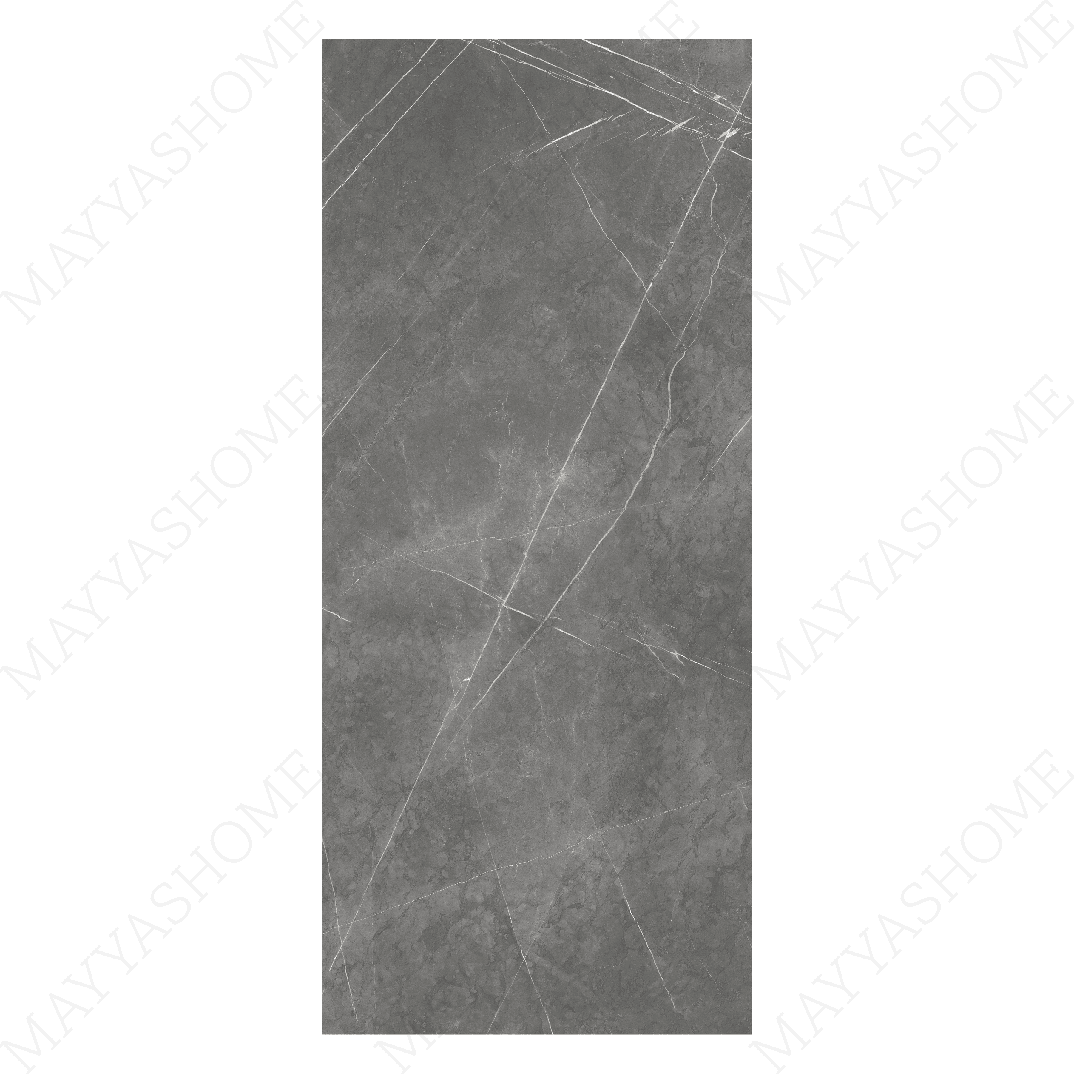 Pietra Nero 120x278cm glossy porcelain tile. Elegant black slab with stone-inspired detailing, 09mm thick, ideal for luxury walls and floors.