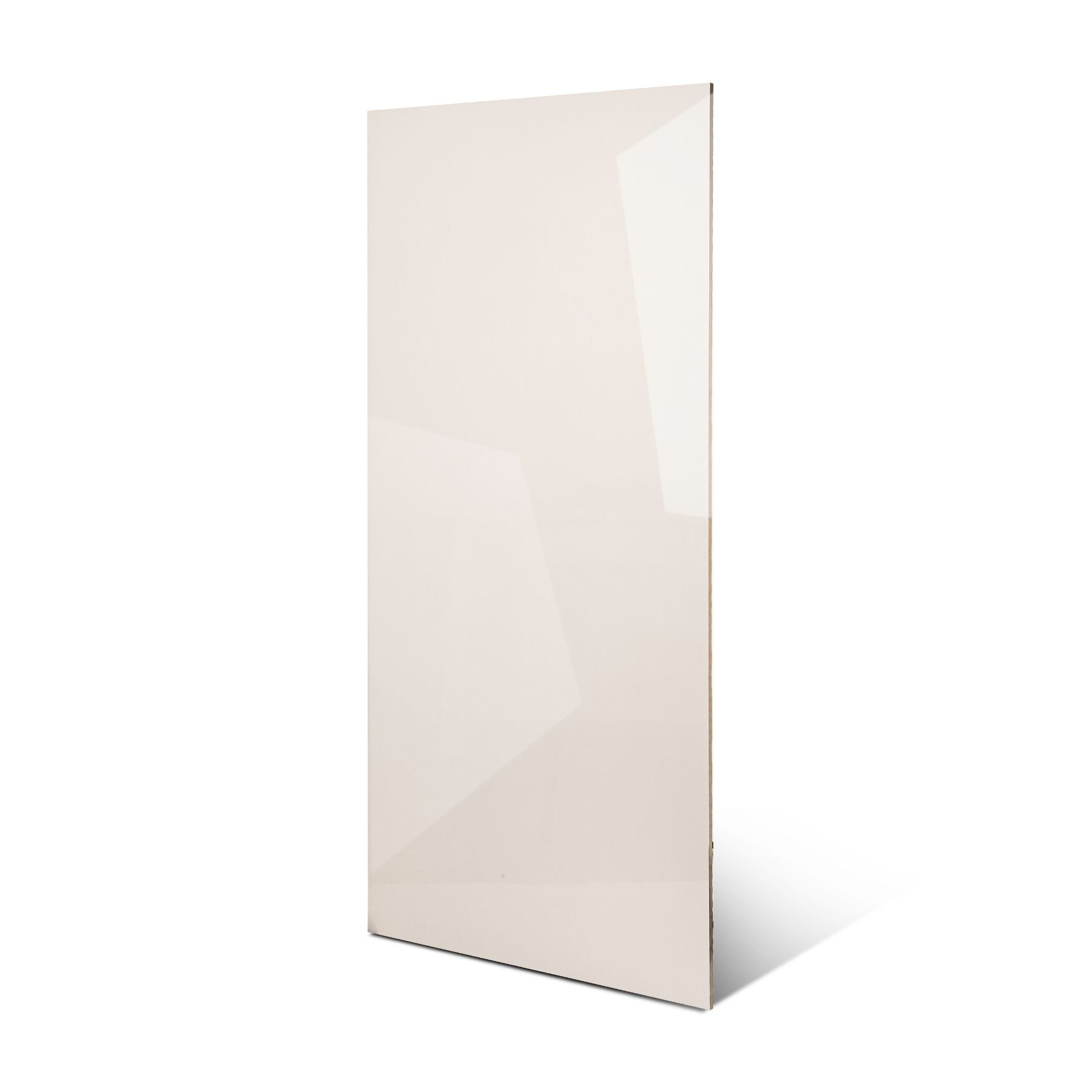 Plain White glossy porcelain tile 60x120cm with 9mm thickness features clean white surface and polished finish for modern interiors.